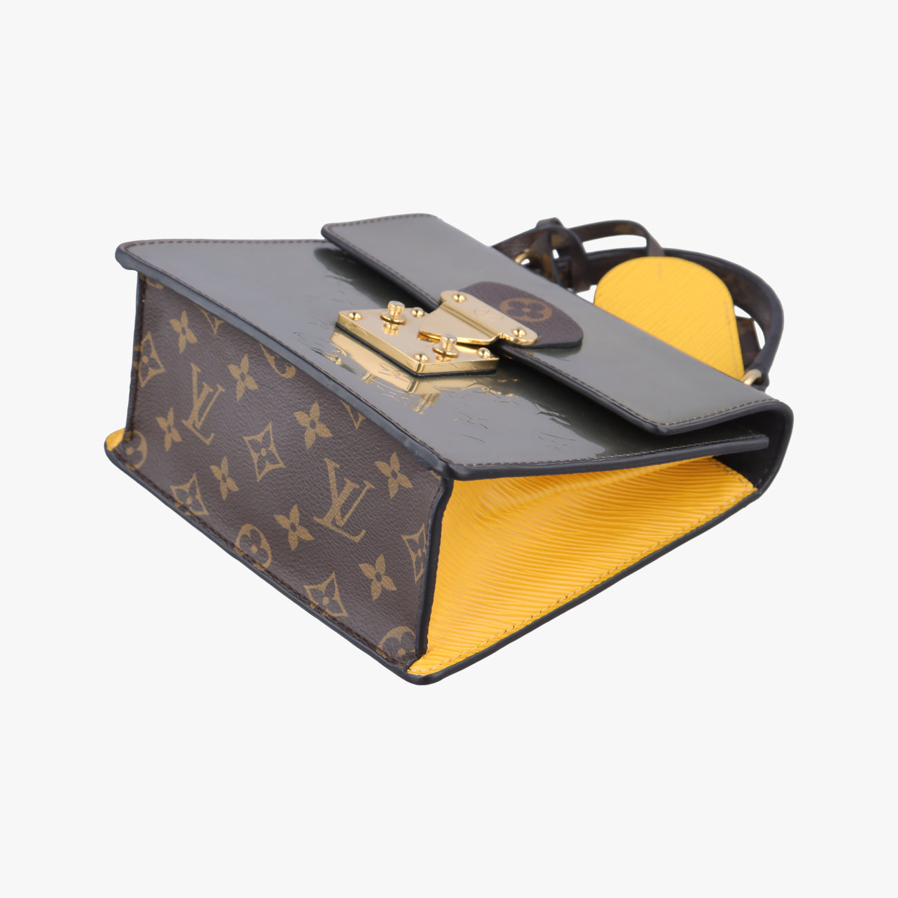 Spring Street PMSilver x Brown x YellowVernis x Monogram x EpiM90376NZ5118スプリングストリートPMシルバー×ブラウン×イエローヴェルニ×モノグラム×エピM90376NZ5118