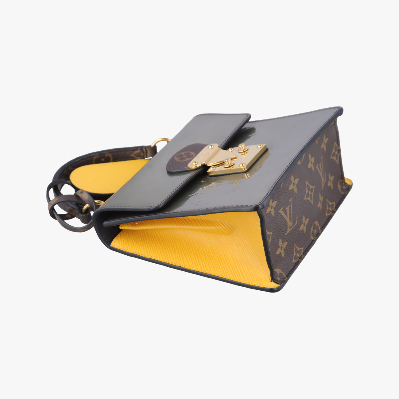 Spring Street PMSilver x Brown x YellowVernis x Monogram x EpiM90376NZ5118スプリングストリートPMシルバー×ブラウン×イエローヴェルニ×モノグラム×エピM90376NZ5118