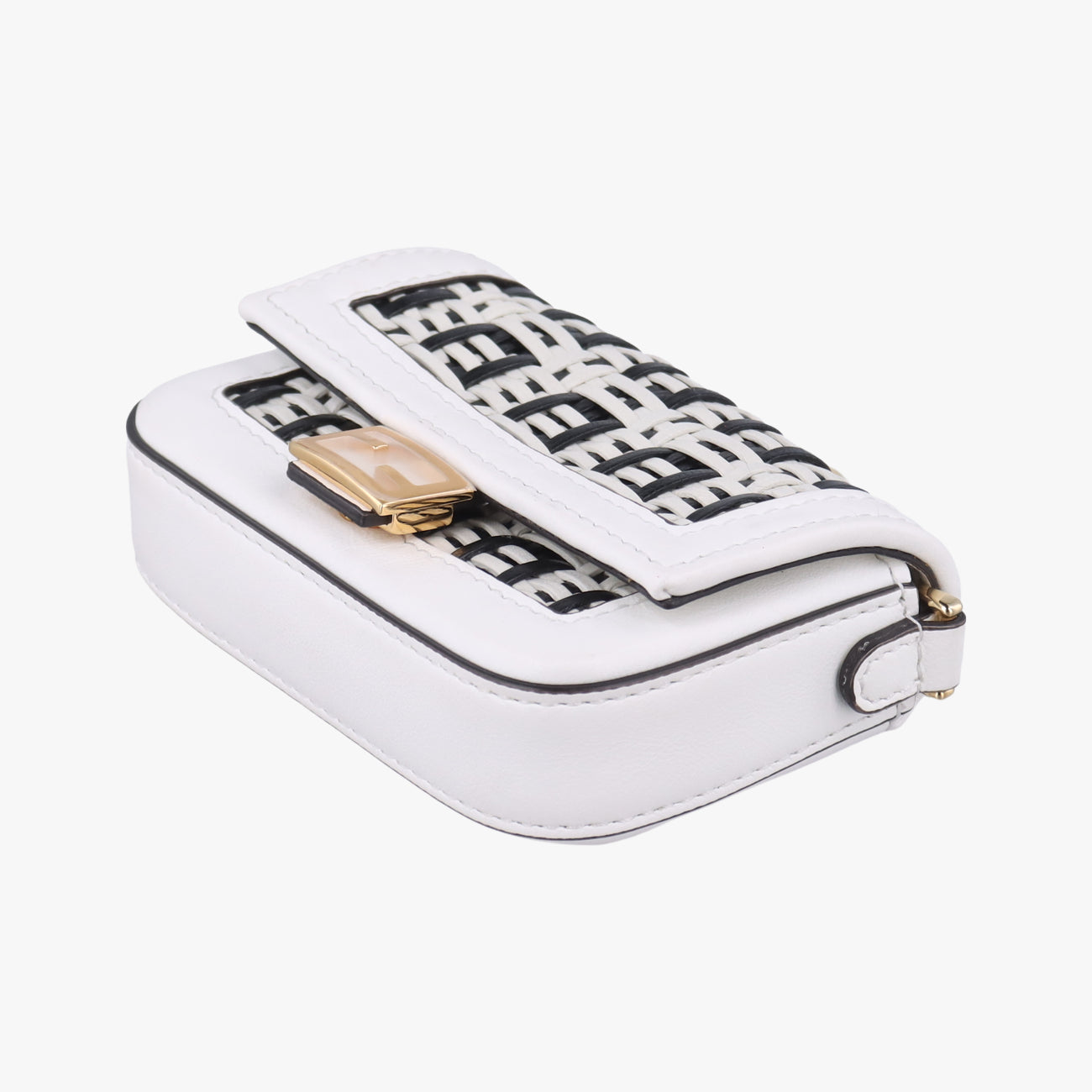 Nano Baguette CharmBlack/WhiteLeather7AR8447AR844-AFCQ-218-0189ナノ バゲット チャームブラック/ホワイトレザー7AR8447AR844-AFCQ-218-0189