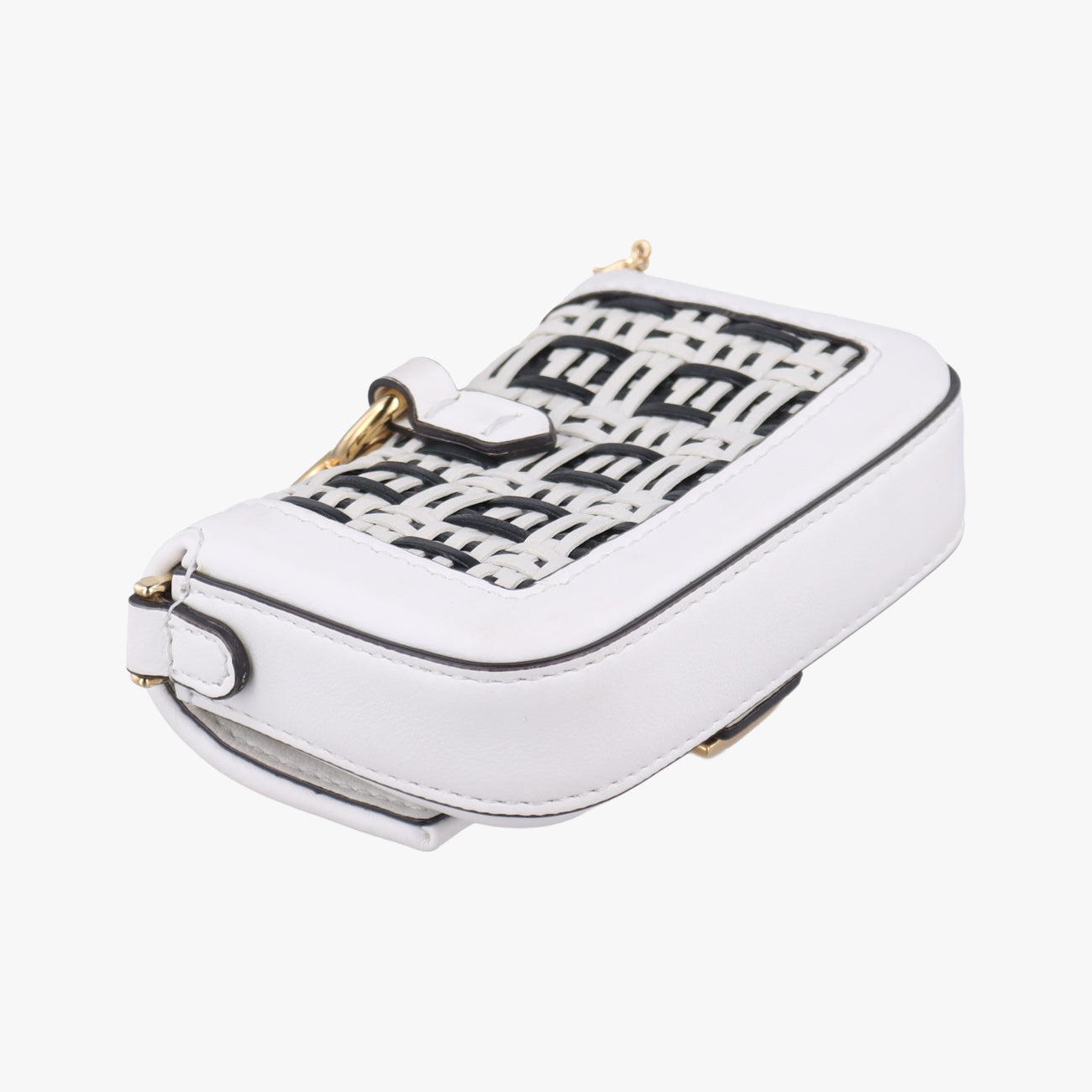 Nano Baguette CharmBlack/WhiteLeather7AR8447AR844-AFCQ-218-0189ナノ バゲット チャームブラック/ホワイトレザー7AR8447AR844-AFCQ-218-0189