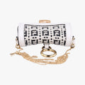 Nano Baguette CharmBlack/WhiteLeather7AR8447AR844-AFCQ-218-0189ナノ バゲット チャームブラック/ホワイトレザー7AR8447AR844-AFCQ-218-0189