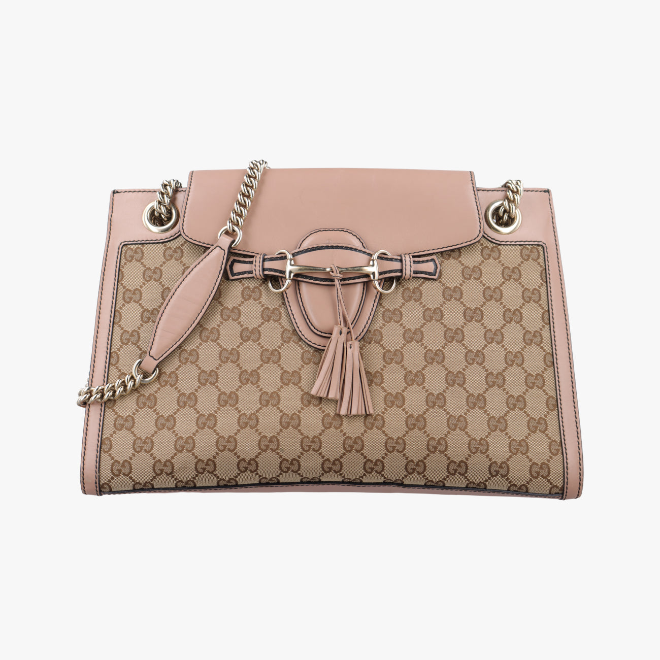 EmilyBeige×BrownFabric x leather295403B012937100エミリーベージュ×ブラウンファブリック×レザー295403B012937100