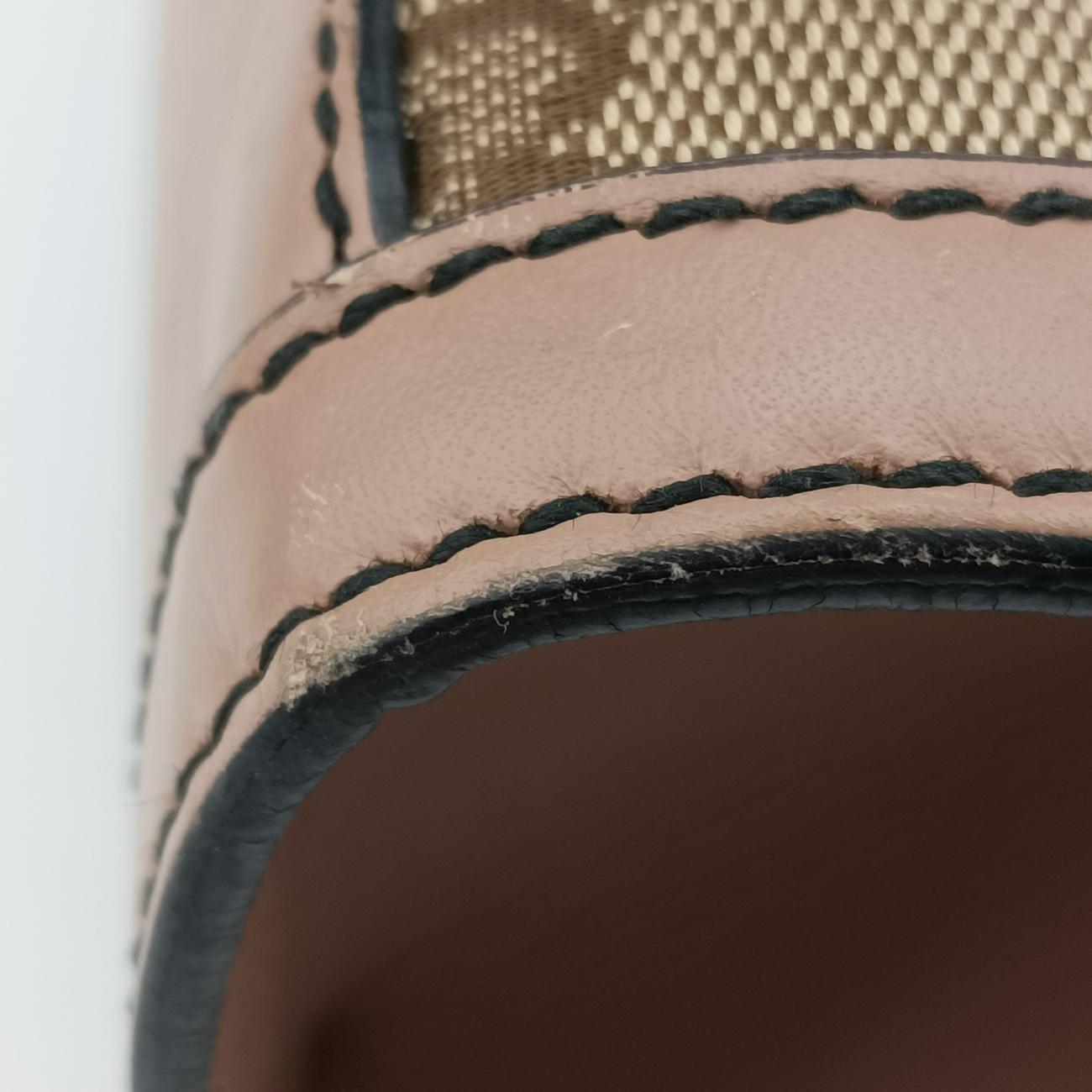 EmilyBeige×BrownFabric x leather295403B012937100エミリーベージュ×ブラウンファブリック×レザー295403B012937100