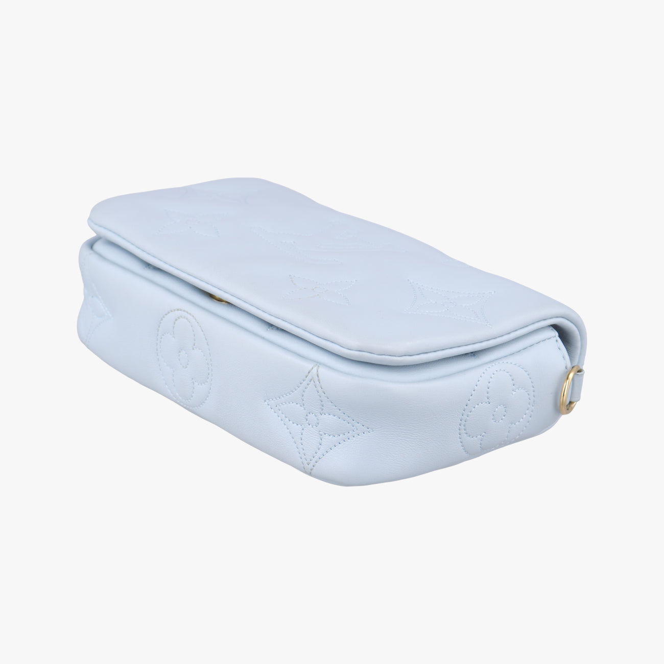 Bubble Glam Strap WalletBLEU GLACIERLeatherM81399ICチップバブルグラムストラップウォレットブルーグラシエールレザーM81399ICチップ