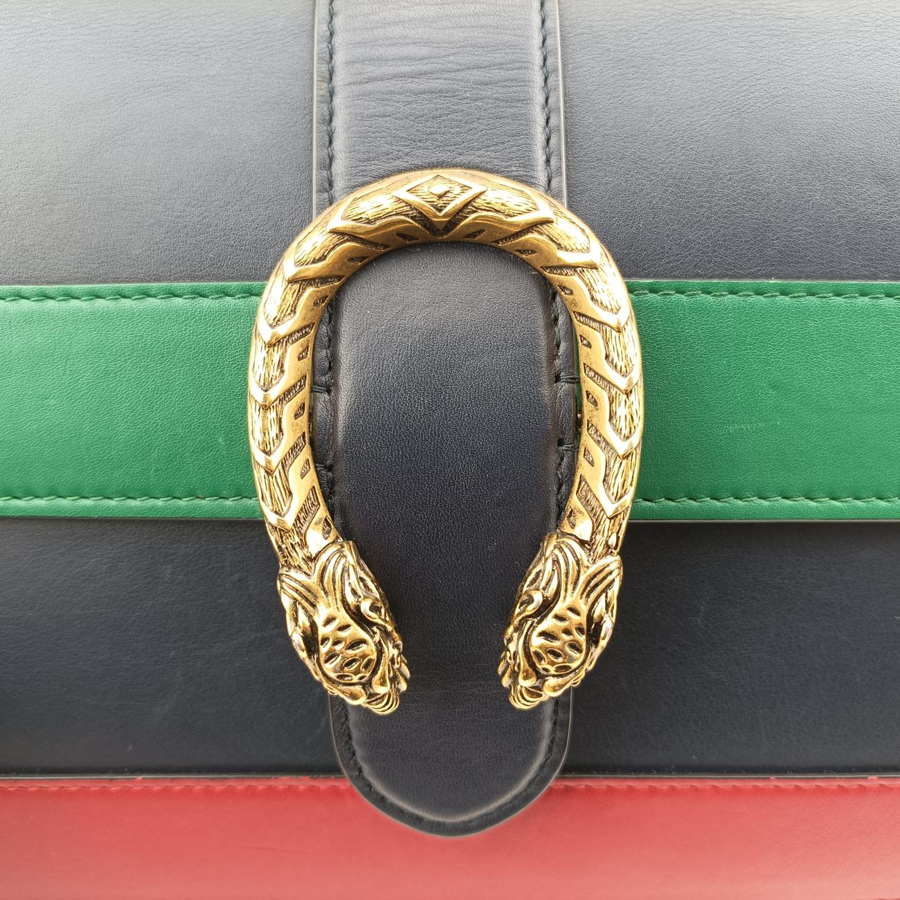 Dionysusblue & red & greenLeather448075I022768044ディオニュソスブルー&レッド&グリーンレザー448075I022768044