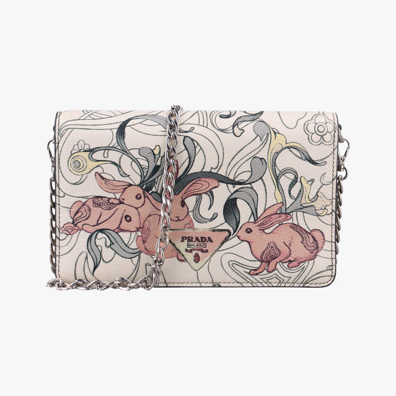 Rabbit printMulticolourLeather62 Dラビットプリントマルチカラーレザー62 D