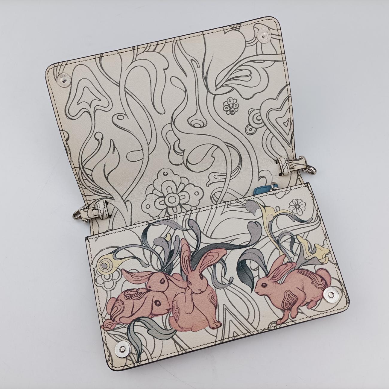 Rabbit printMulticolourLeather62 Dラビットプリントマルチカラーレザー62 D