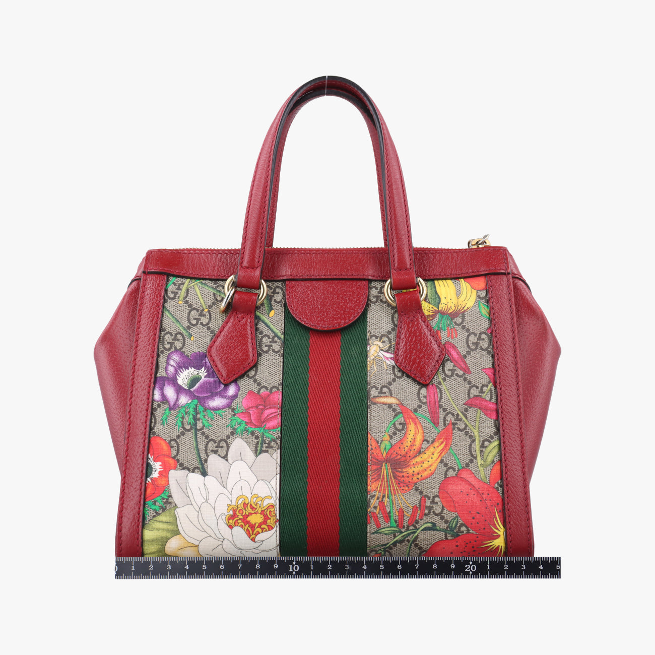 OphidiaBeige×Red×MulticolourPVC coated canvas x leather547551A030893389オフィディアベージュ×レッド×マルチカラーPVCコーティングキャンバス×レザー547551A030893389