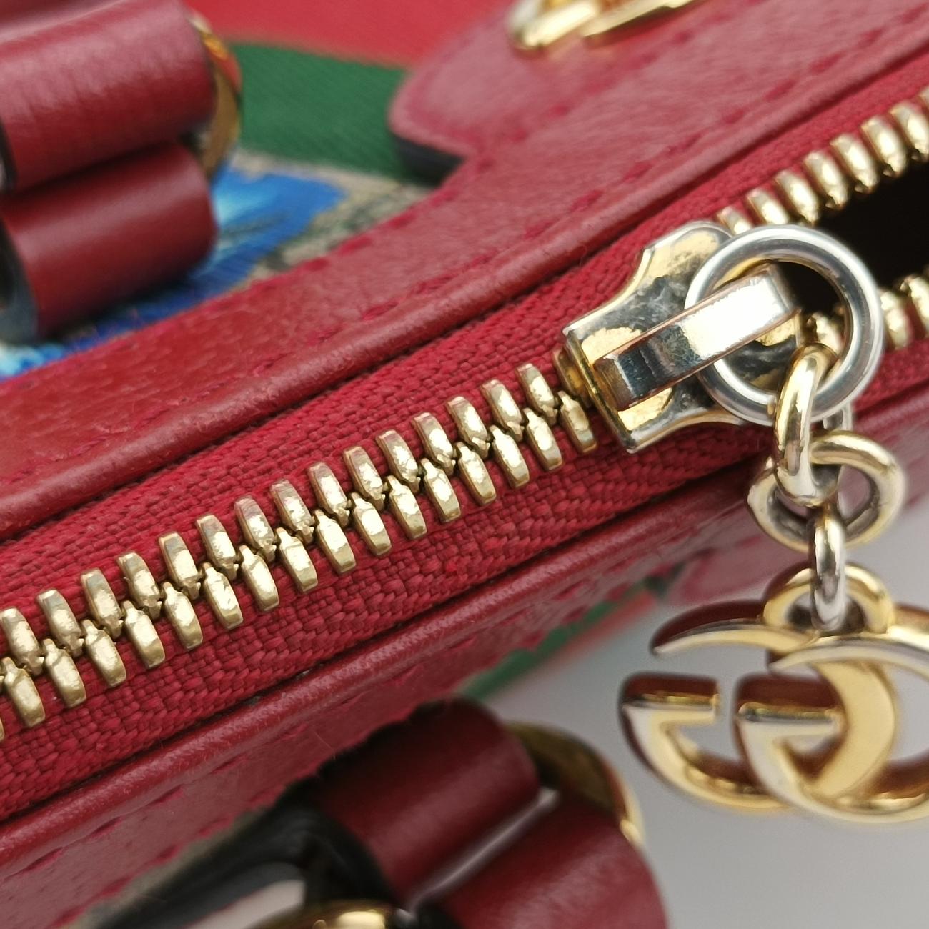 OphidiaBeige×Red×MulticolourPVC coated canvas x leather547551A030893389オフィディアベージュ×レッド×マルチカラーPVCコーティングキャンバス×レザー547551A030893389