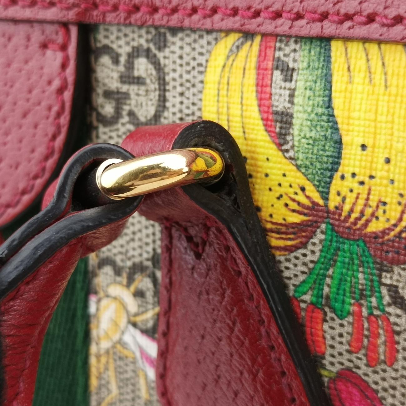 OphidiaBeige×Red×MulticolourPVC coated canvas x leather547551A030893389オフィディアベージュ×レッド×マルチカラーPVCコーティングキャンバス×レザー547551A030893389