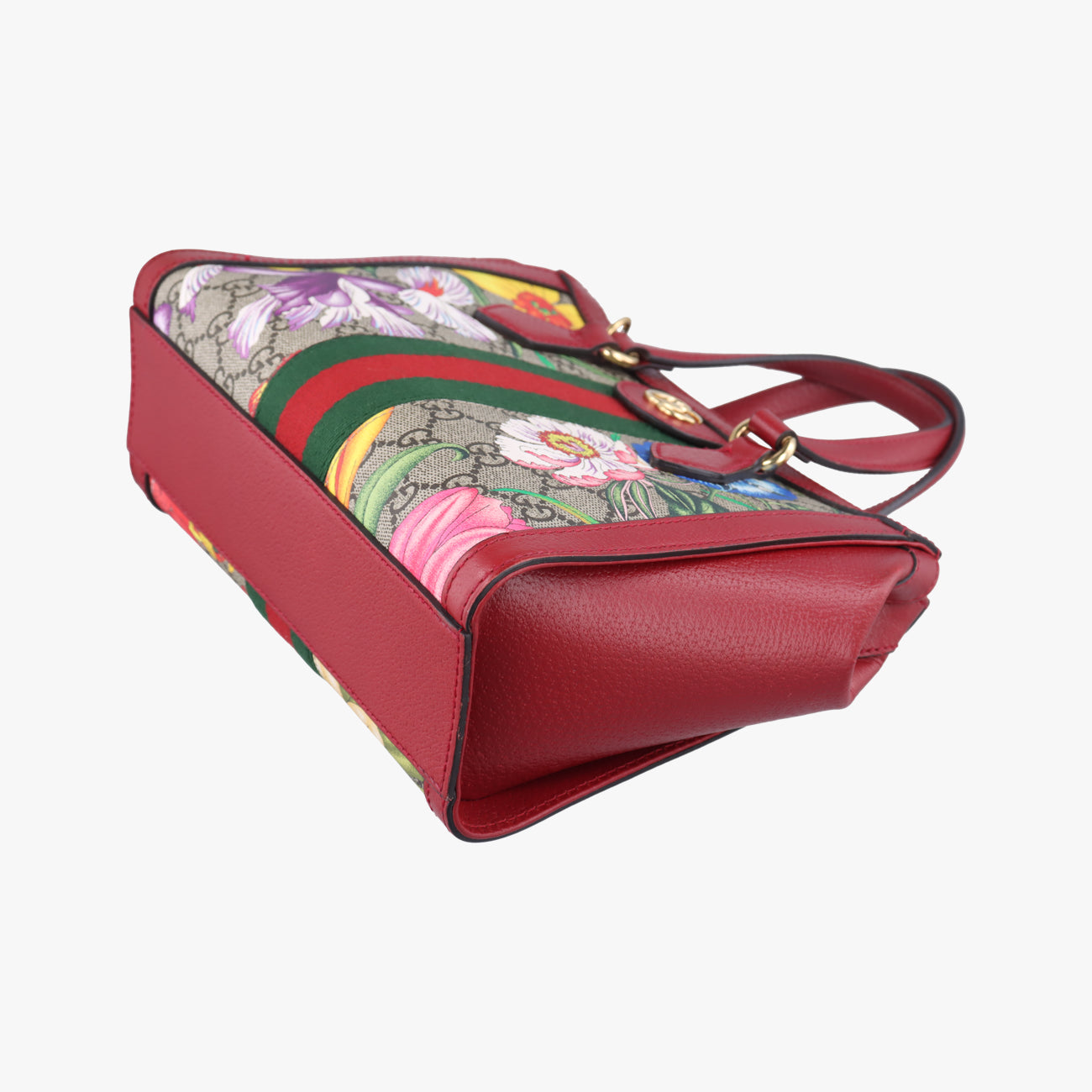 OphidiaBeige×Red×MulticolourPVC coated canvas x leather547551A030893389オフィディアベージュ×レッド×マルチカラーPVCコーティングキャンバス×レザー547551A030893389