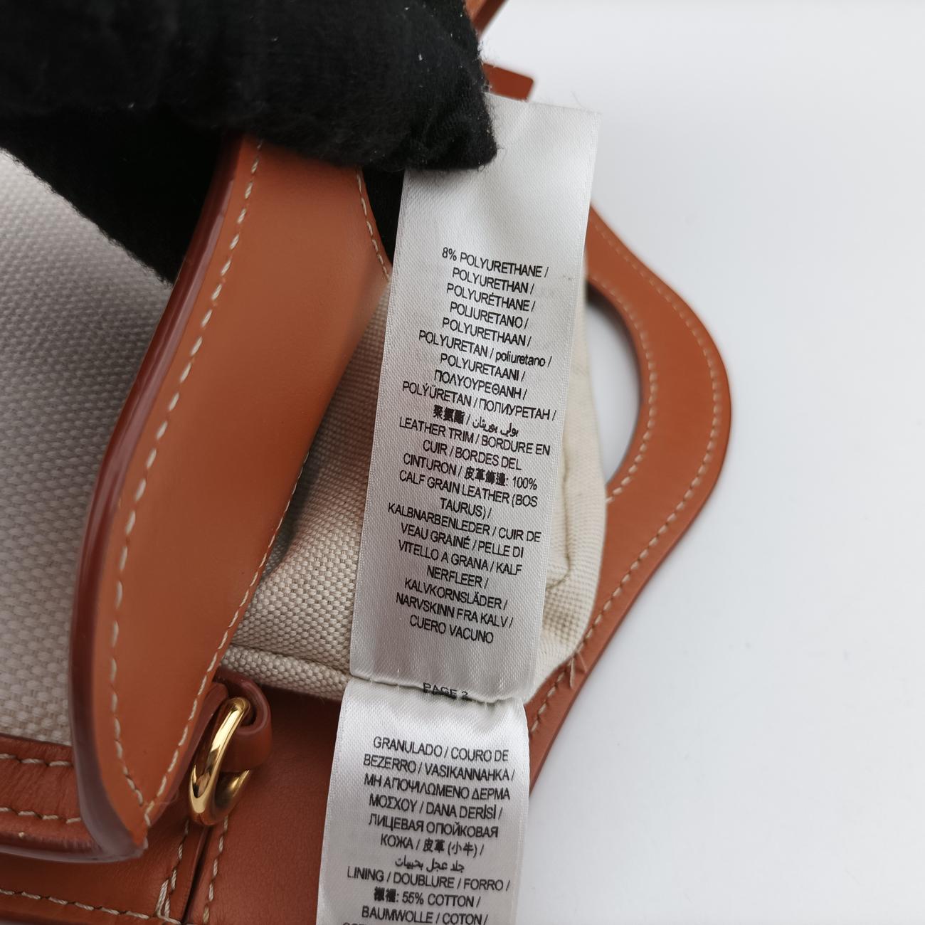 Mini Pocket BagBeige x WhiteCanvas x LeatherITTRESRL44SCAミニ ポケットバッグベージュ×ホワイトキャンバス×レザーITTRESRL44SCA