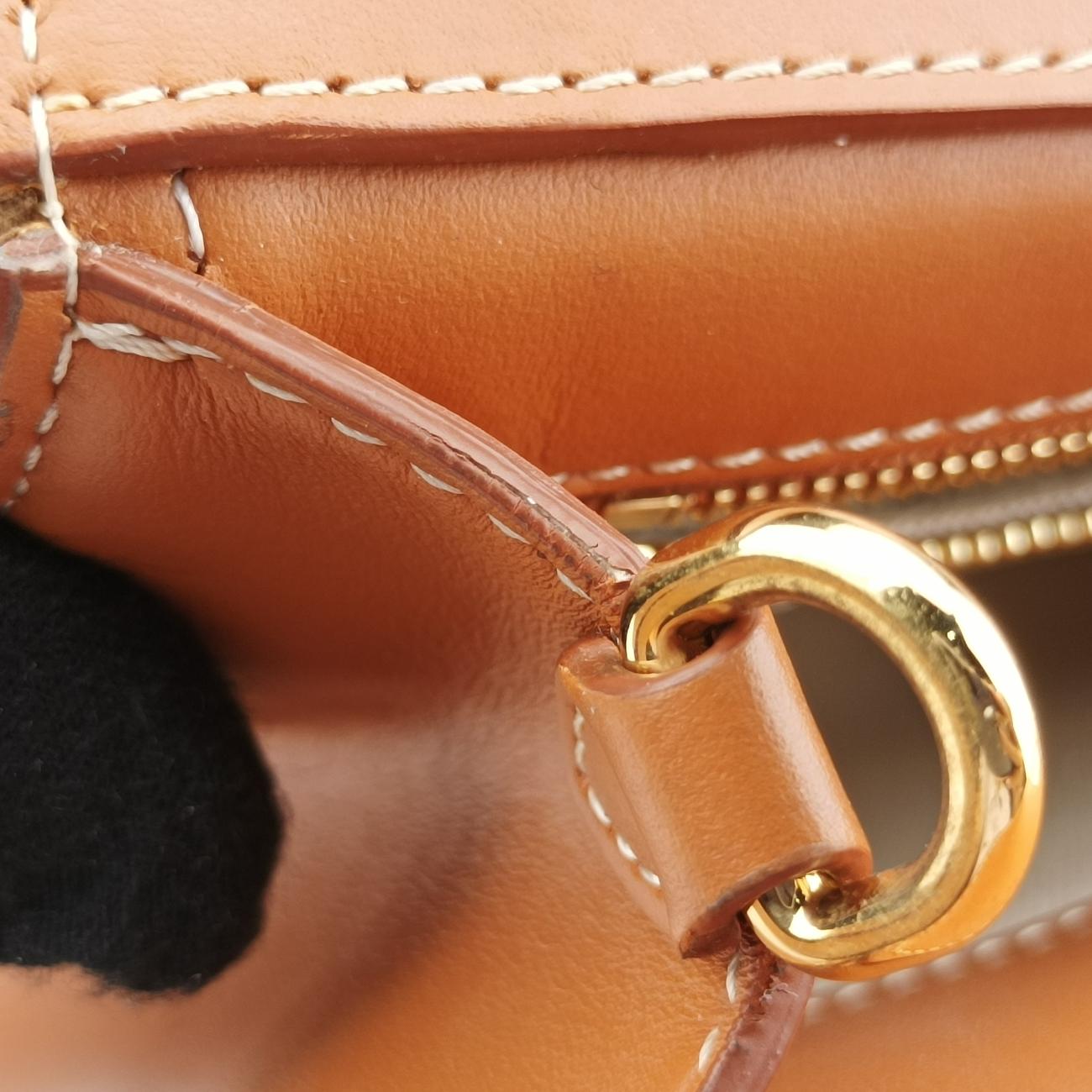 Mini Pocket BagBeige x WhiteCanvas x LeatherITTRESRL44SCAミニ ポケットバッグベージュ×ホワイトキャンバス×レザーITTRESRL44SCA