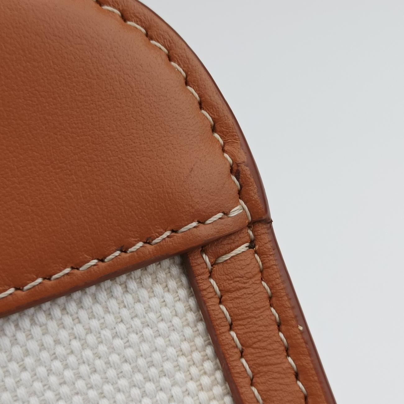 Mini Pocket BagBeige x WhiteCanvas x LeatherITTRESRL44SCAミニ ポケットバッグベージュ×ホワイトキャンバス×レザーITTRESRL44SCA