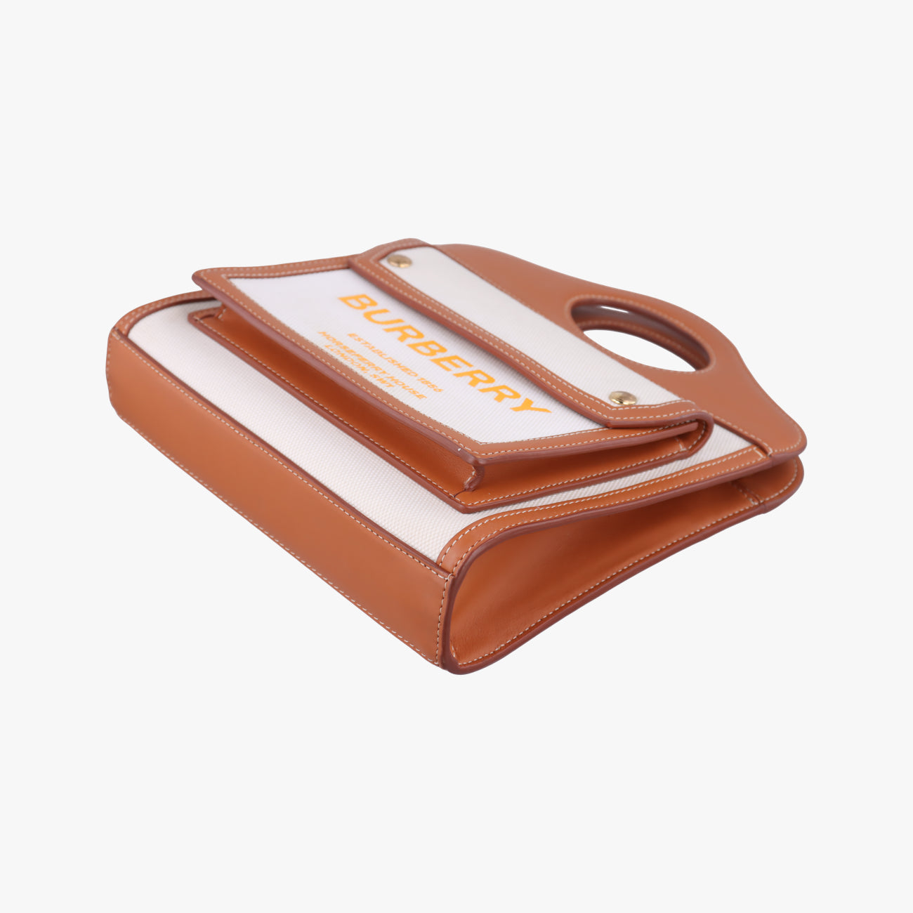 Mini Pocket BagBeige x WhiteCanvas x LeatherITTRESRL44SCAミニ ポケットバッグベージュ×ホワイトキャンバス×レザーITTRESRL44SCA