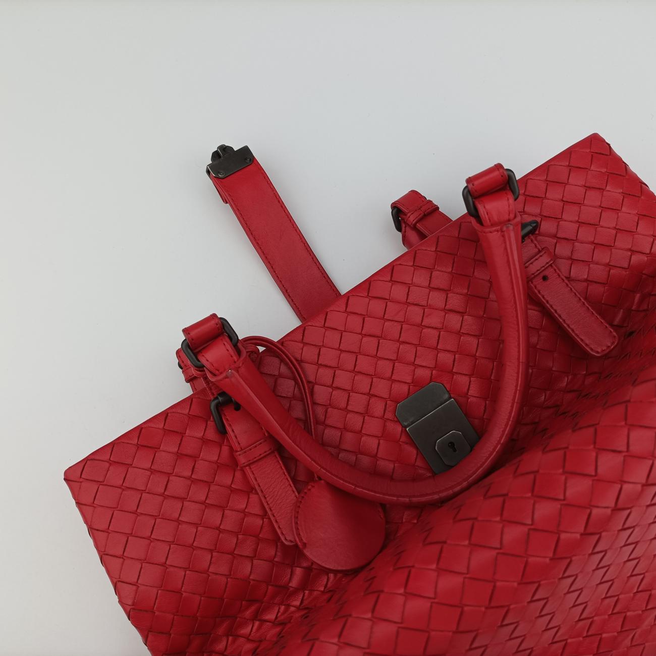 Roma IntrecciatoRedlambskinB02596044Zローマ イントレチャートレッドラムスキンB02596044Z