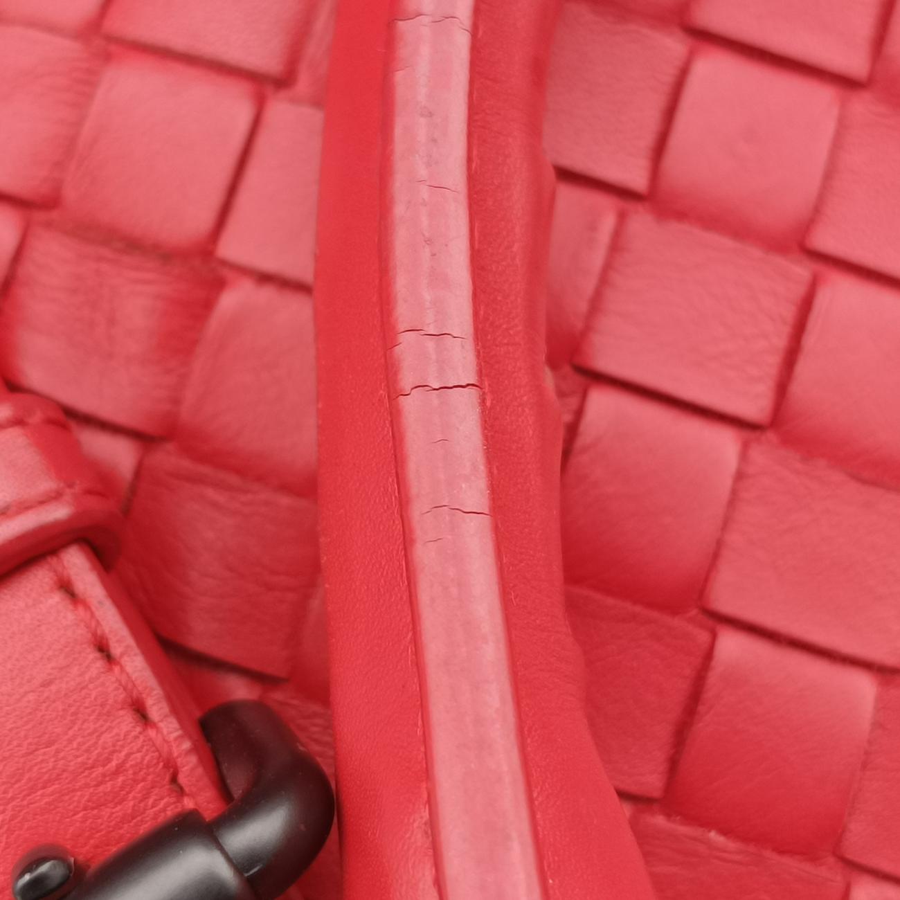 Roma IntrecciatoRedlambskinB02596044Zローマ イントレチャートレッドラムスキンB02596044Z