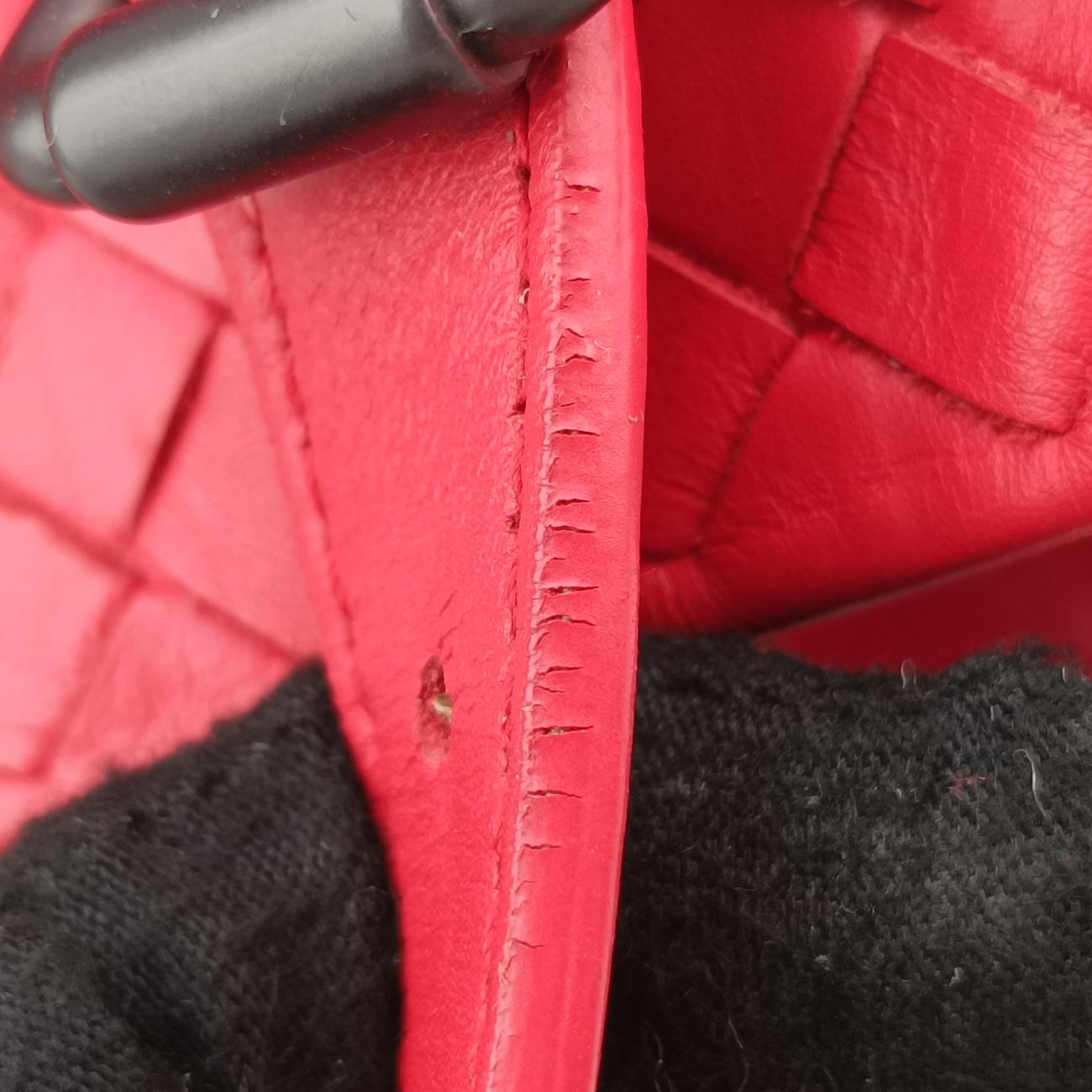 Roma IntrecciatoRedlambskinB02596044Zローマ イントレチャートレッドラムスキンB02596044Z