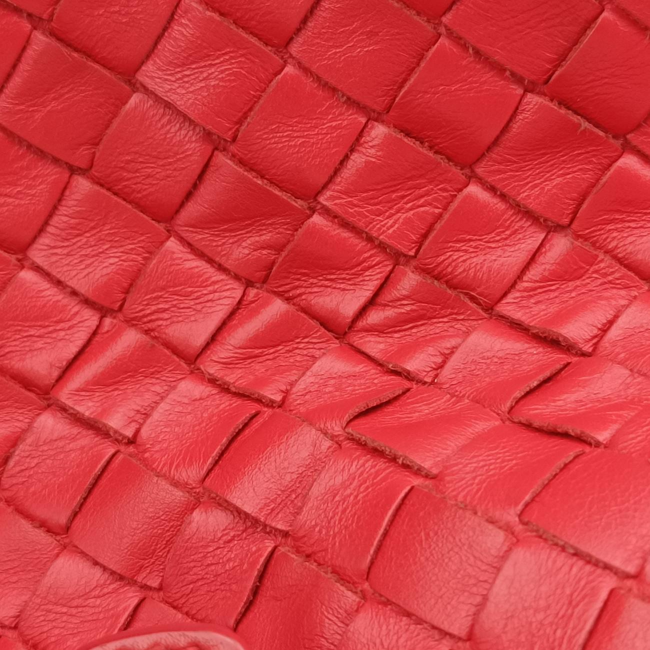 Roma IntrecciatoRedlambskinB02596044Zローマ イントレチャートレッドラムスキンB02596044Z