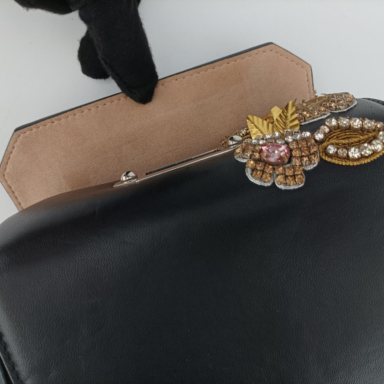 Embellished Knuckle Box bagBlack×multicolorLeather544483.479767エンベリッシュト ナックル ボックスブラック×マルチカラーレザー544483.479767