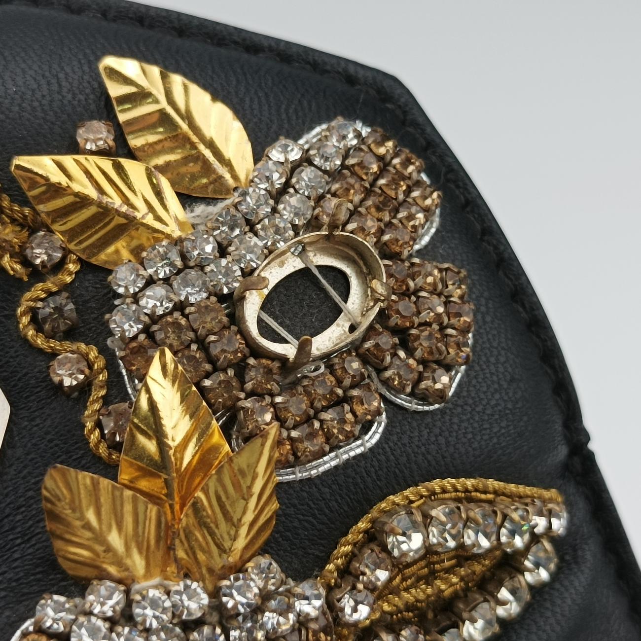 Embellished Knuckle Box bagBlack×multicolorLeather544483.479767エンベリッシュト ナックル ボックスブラック×マルチカラーレザー544483.479767