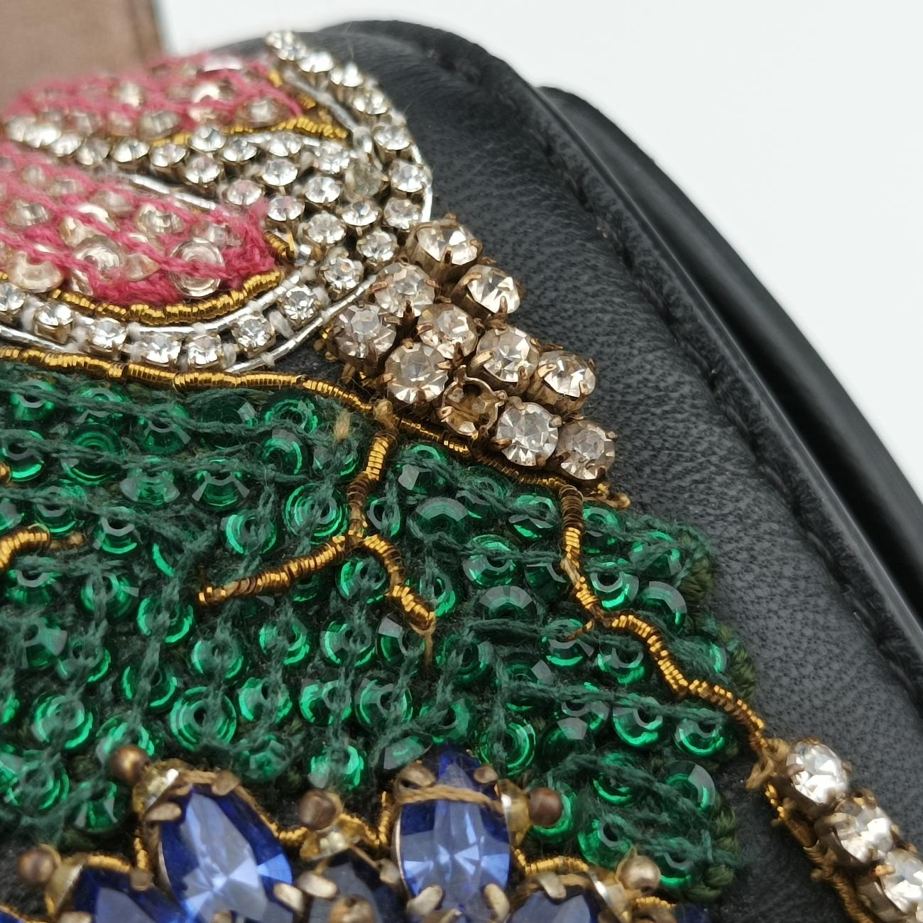 Embellished Knuckle Box bagBlack×multicolorLeather544483.479767エンベリッシュト ナックル ボックスブラック×マルチカラーレザー544483.479767