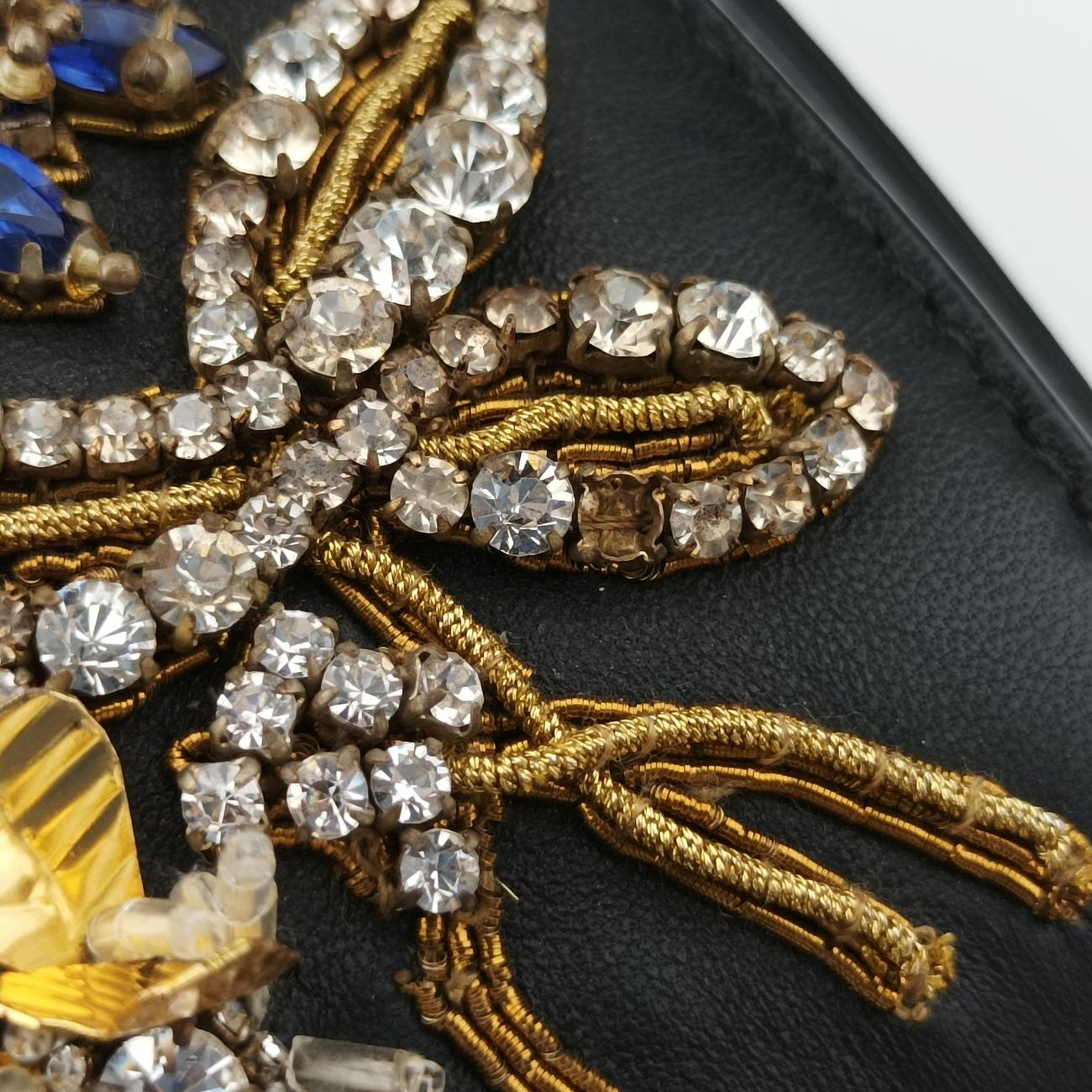 Embellished Knuckle Box bagBlack×multicolorLeather544483.479767エンベリッシュト ナックル ボックスブラック×マルチカラーレザー544483.479767