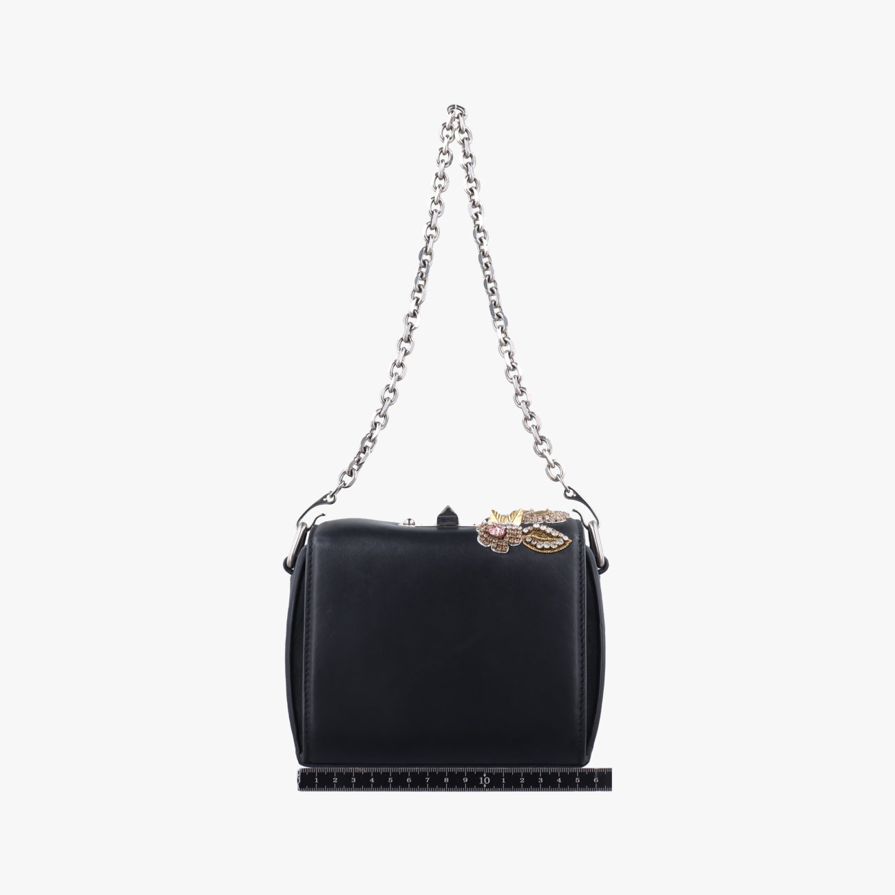 Embellished Knuckle Box bagBlack×multicolorLeather544483.479767エンベリッシュト ナックル ボックスブラック×マルチカラーレザー544483.479767