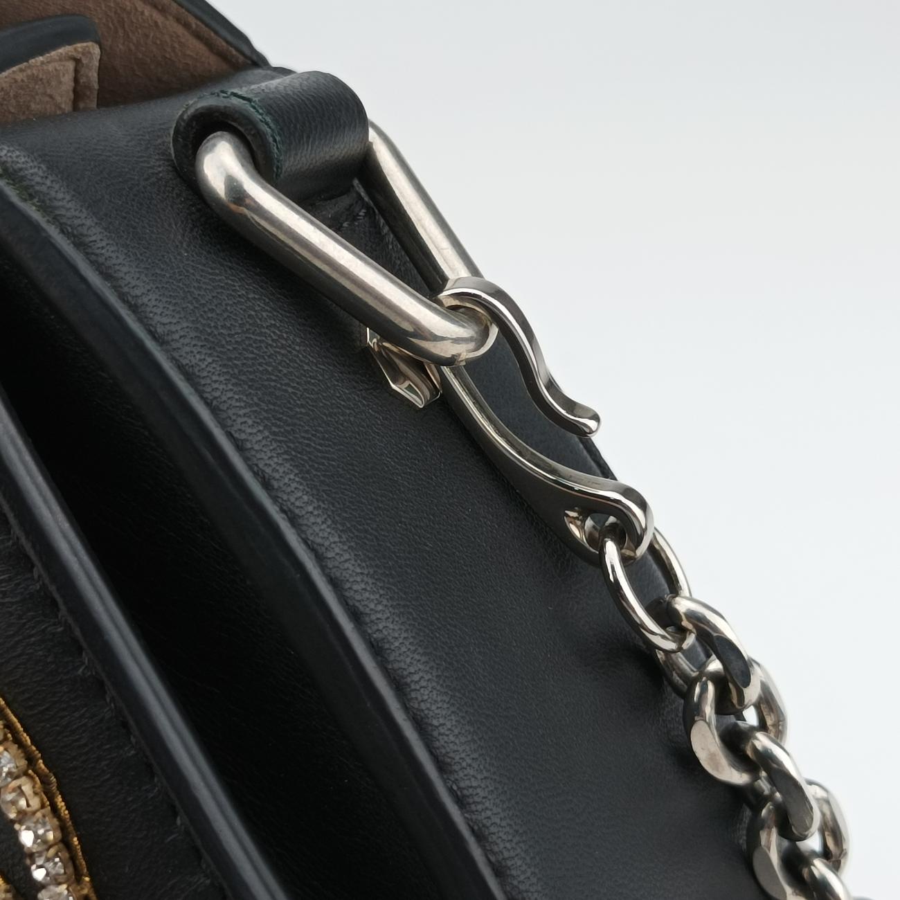 Embellished Knuckle Box bagBlack×multicolorLeather544483.479767エンベリッシュト ナックル ボックスブラック×マルチカラーレザー544483.479767