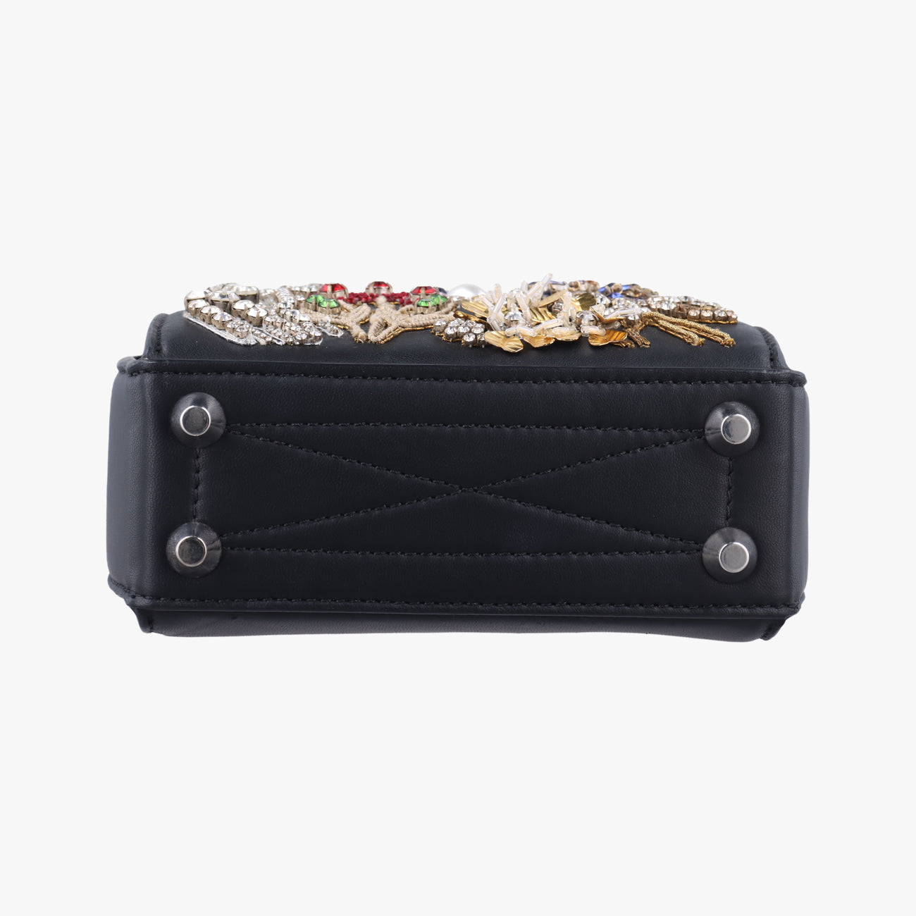 Embellished Knuckle Box bagBlack×multicolorLeather544483.479767エンベリッシュト ナックル ボックスブラック×マルチカラーレザー544483.479767