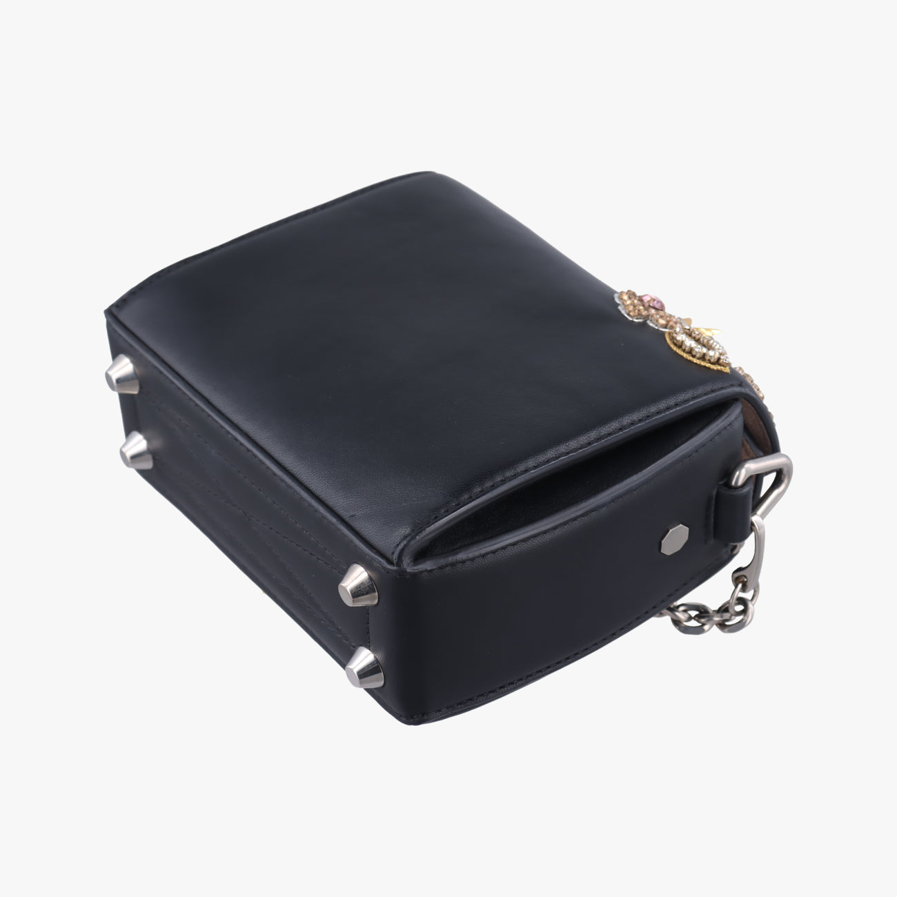 Embellished Knuckle Box bagBlack×multicolorLeather544483.479767エンベリッシュト ナックル ボックスブラック×マルチカラーレザー544483.479767