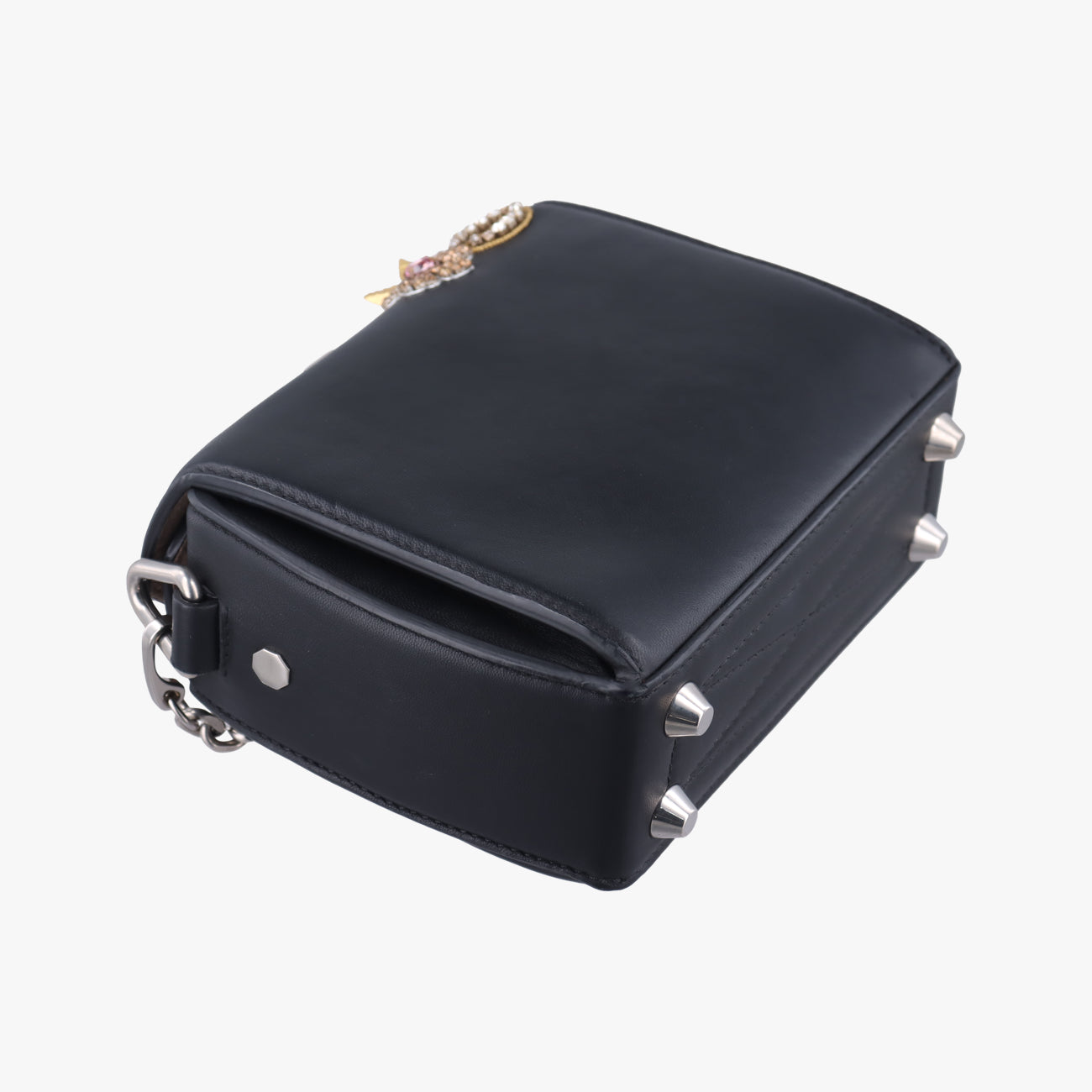 Embellished Knuckle Box bagBlack×multicolorLeather544483.479767エンベリッシュト ナックル ボックスブラック×マルチカラーレザー544483.479767