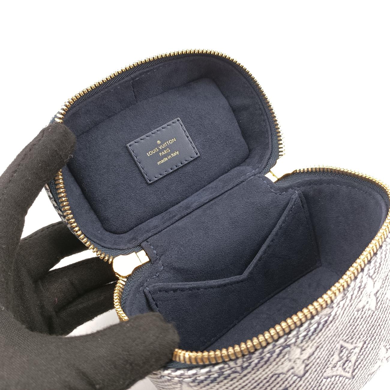 Micro VanityNavy x GrayMONOGRAM JACQUARD DENIMM82467ICチップマイクロ バニティネイビー×グレーモノグラム ジャカード デニムM82467ICチップ