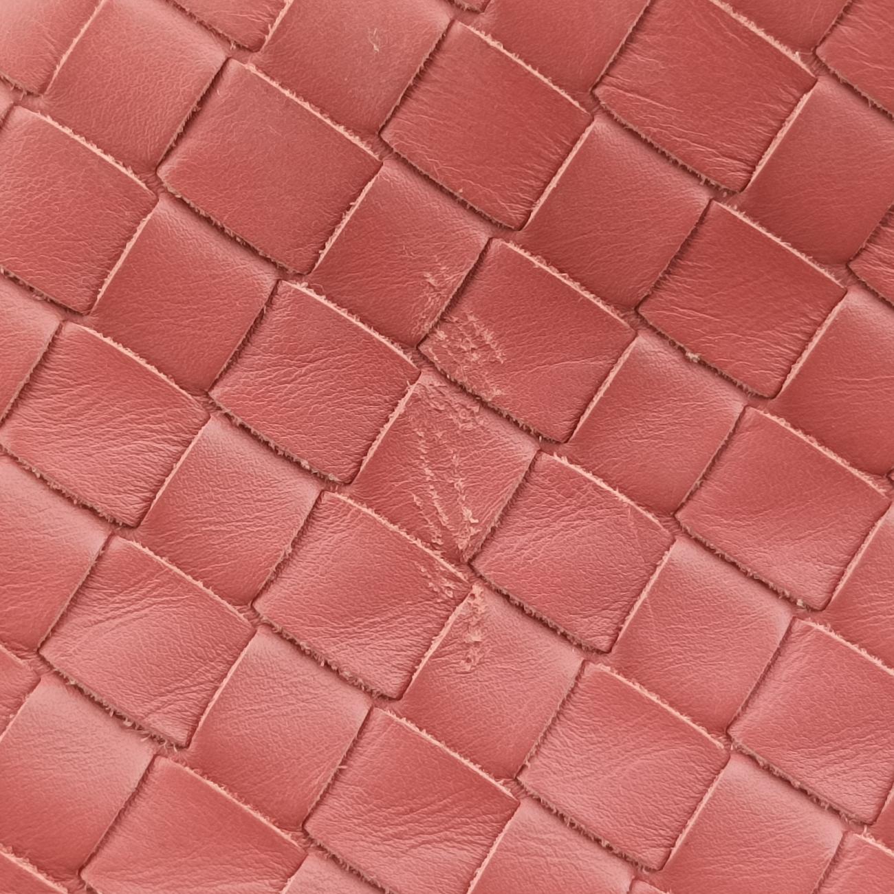 Roma IntrecciatopinklambskinB01130200Oローマ イントレチャートピンクラムスキンB01130200O