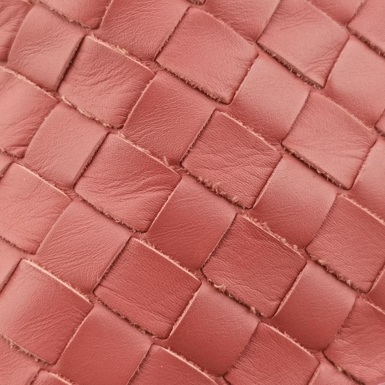 Roma IntrecciatopinklambskinB01130200Oローマ イントレチャートピンクラムスキンB01130200O