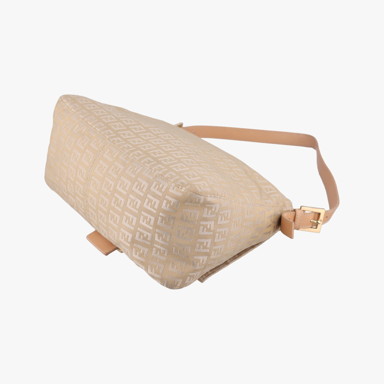 Baguette ZucchinoGoldencanvas x leather8BR001Lot number unknownマンマバケット ズッキーノ柄ゴールドキャンバス×レザー8BR001製番不明