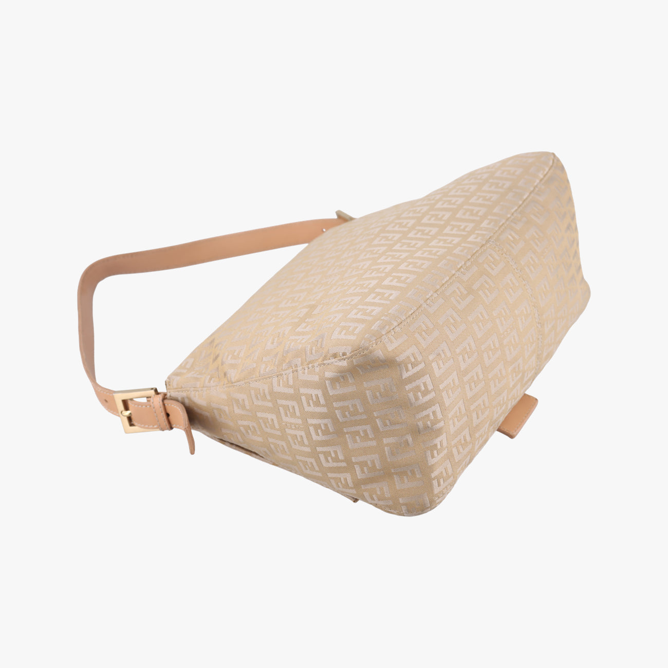 Baguette ZucchinoGoldencanvas x leather8BR001Lot number unknownマンマバケット ズッキーノ柄ゴールドキャンバス×レザー8BR001製番不明