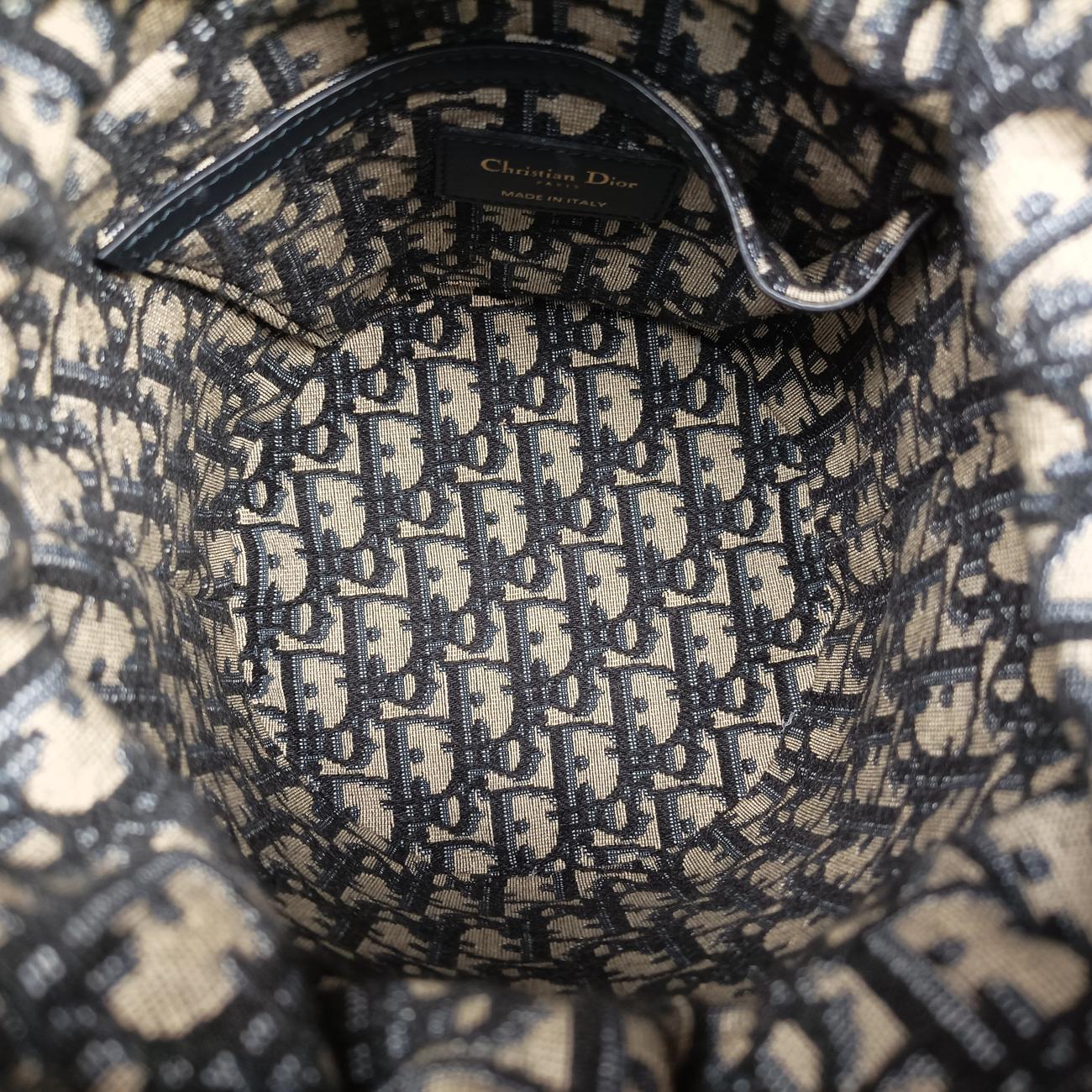 Wicker BasketNavy x Grey x BeigeNatural wicker x Dior oblique jacquard63-MA-1200ウィッカー バケットネイビー×グレー×ベージュナチュラルウィッカー×ディオール オブリーク ジャカード63-MA-1200