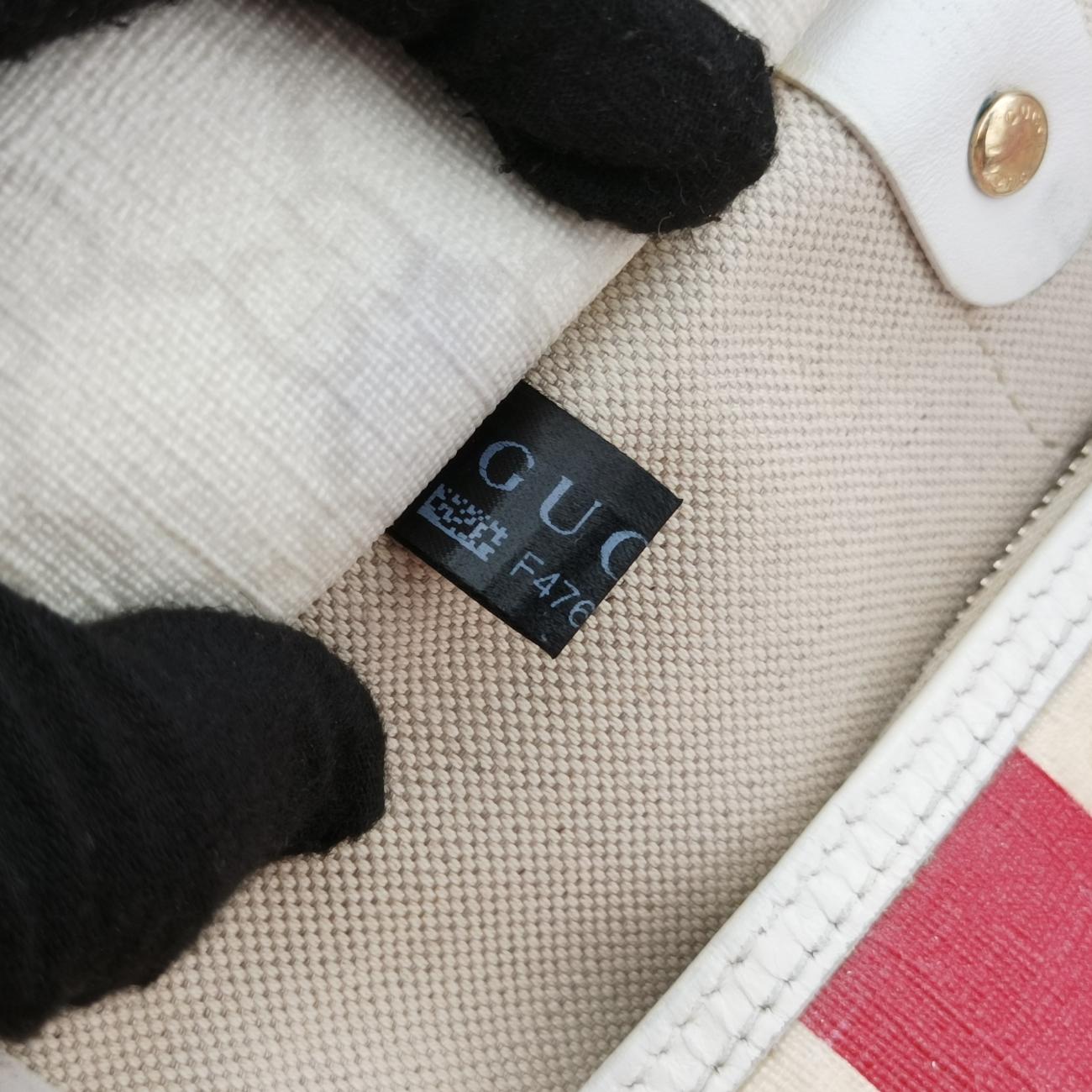 Italian Flag GG SupremeWhite x RedPVC coated canvas195451F4765081イタリア フラッグ GGスプリームホワイト×レッドPVCコーティングキャンバス195451F4765081