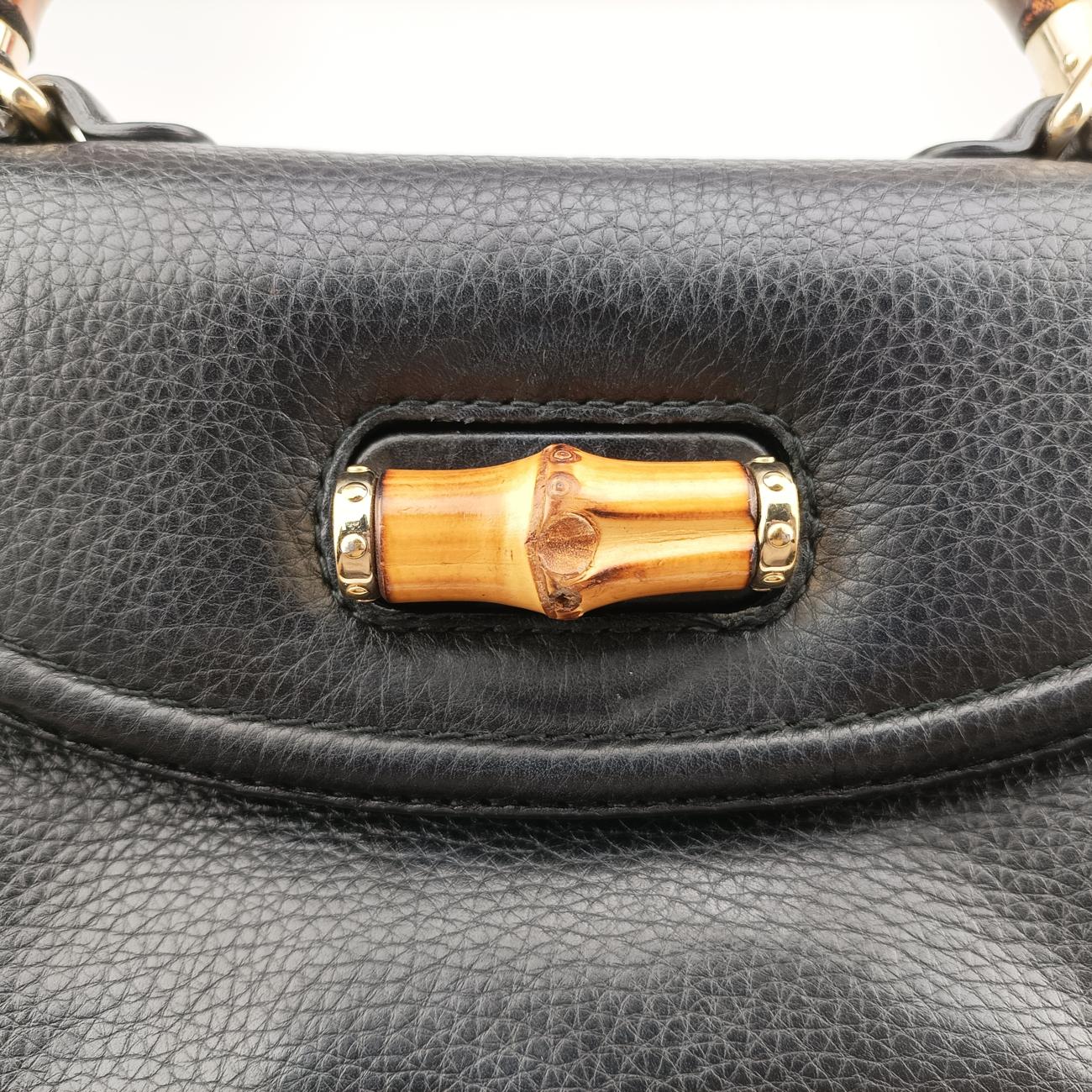 New BambooBlackLeather254884A018158566ニューバンブーブラックレザー254884A018158566