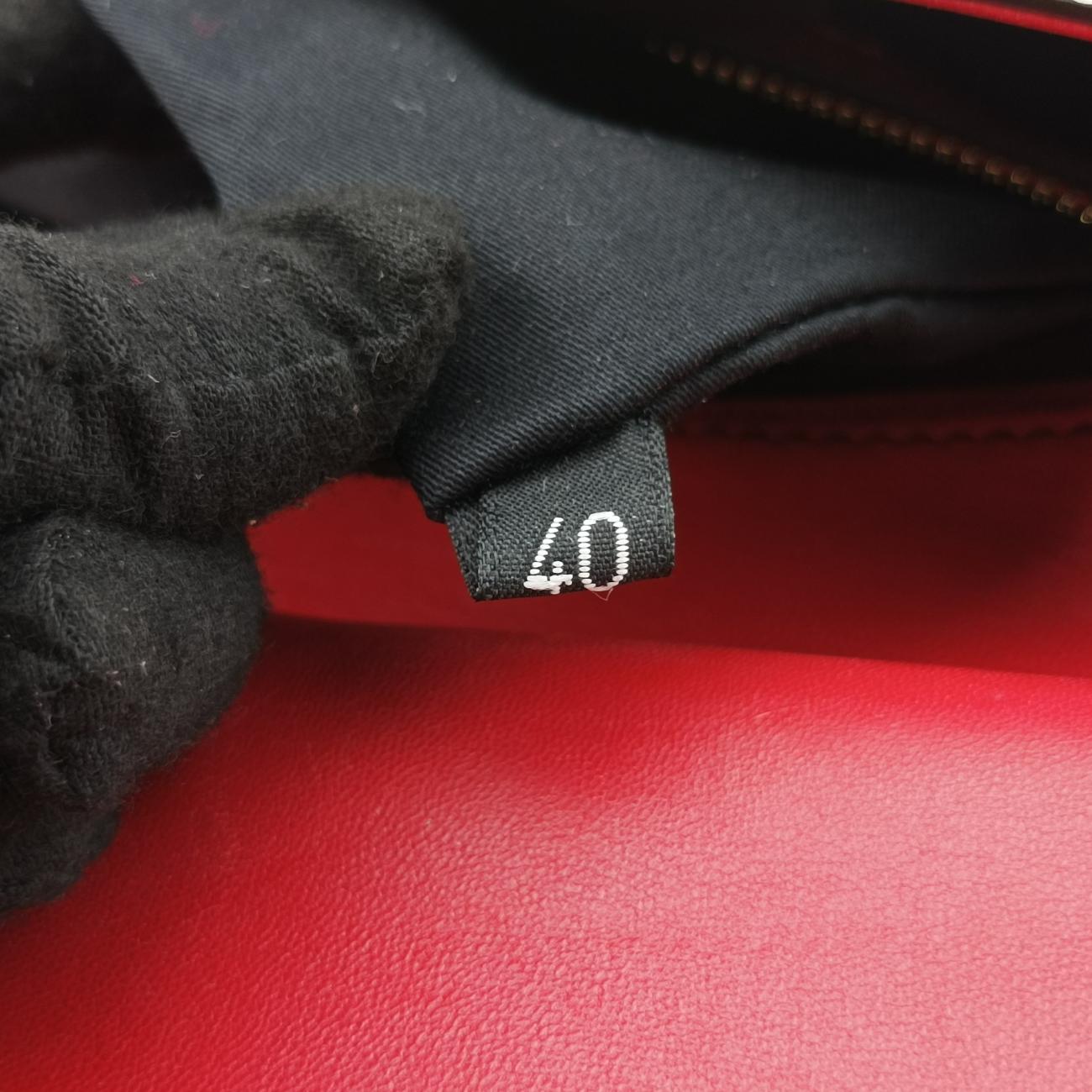 Polka Dot Medium Miss SicilyWhite x Red x BlackLeather40ポルカドットミディアムミスシシリーホワイト x レッド×ブラックレザー40