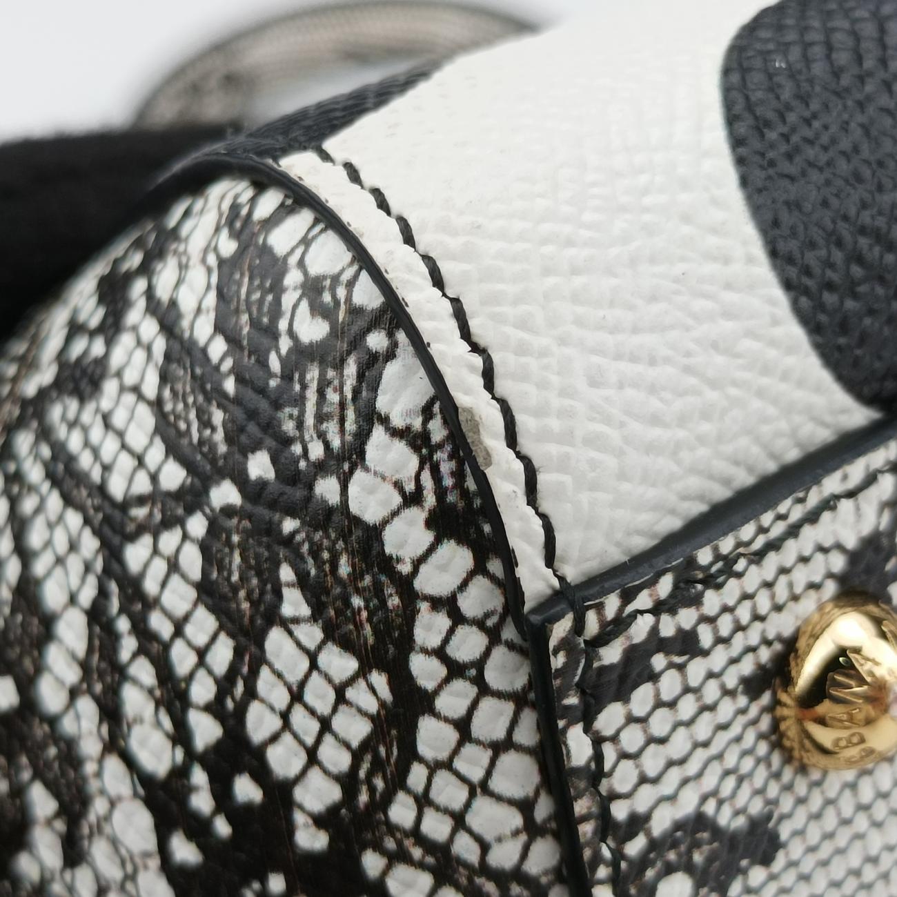 Polka Dot Medium Miss SicilyWhite x Red x BlackLeather40ポルカドットミディアムミスシシリーホワイト x レッド×ブラックレザー40