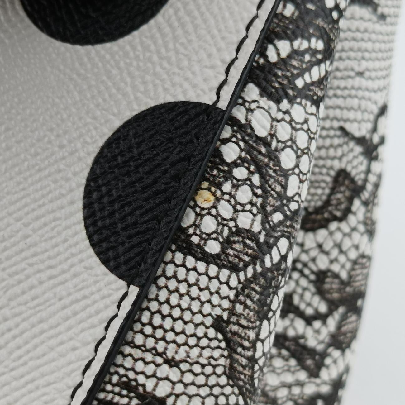 Polka Dot Medium Miss SicilyWhite x Red x BlackLeather40ポルカドットミディアムミスシシリーホワイト x レッド×ブラックレザー40