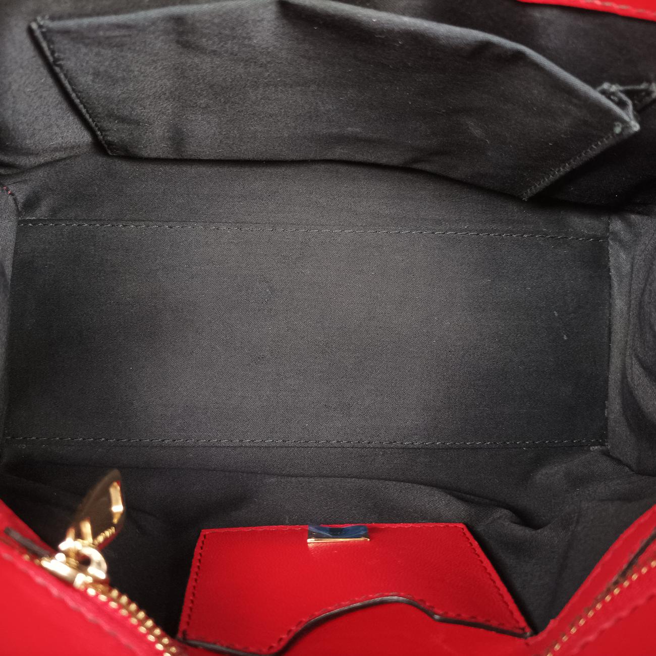 Polka Dot Medium Miss SicilyWhite x Red x BlackLeather40ポルカドットミディアムミスシシリーホワイト x レッド×ブラックレザー40