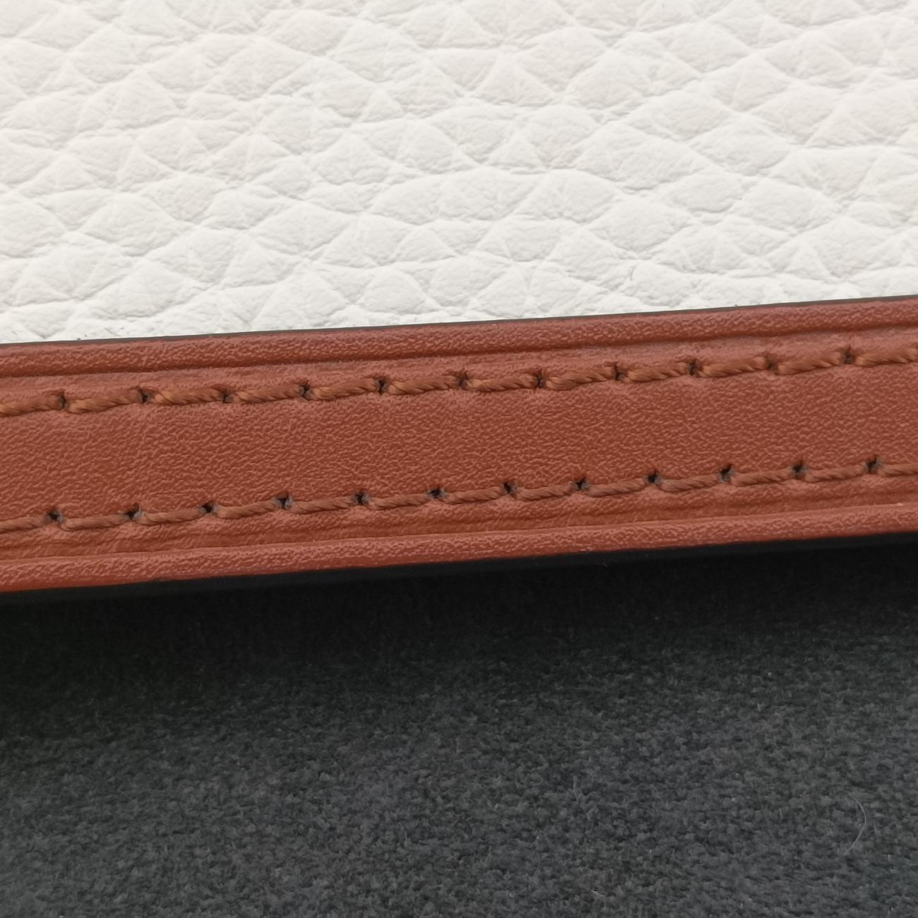 Dauphine MINIBlack x White x BrownleatherM55073GI1189ドーフィーヌMINIブラック×ホワイト×ブラウンレザーM55073GI1189