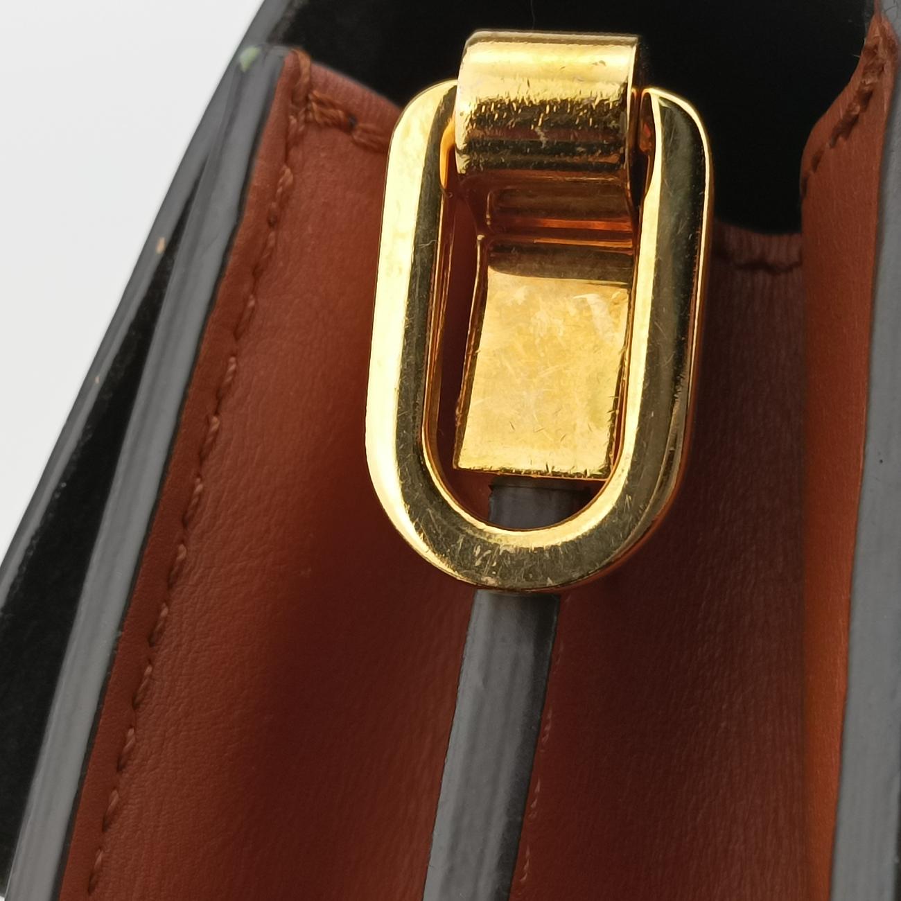 Dauphine MINIBlack x White x BrownleatherM55073GI1189ドーフィーヌMINIブラック×ホワイト×ブラウンレザーM55073GI1189