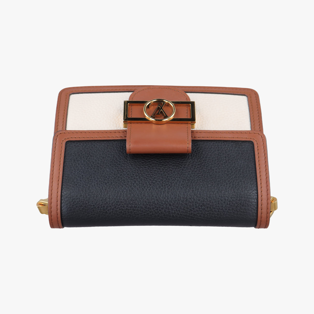 Dauphine MINIBlack x White x BrownleatherM55073GI1189ドーフィーヌMINIブラック×ホワイト×ブラウンレザーM55073GI1189