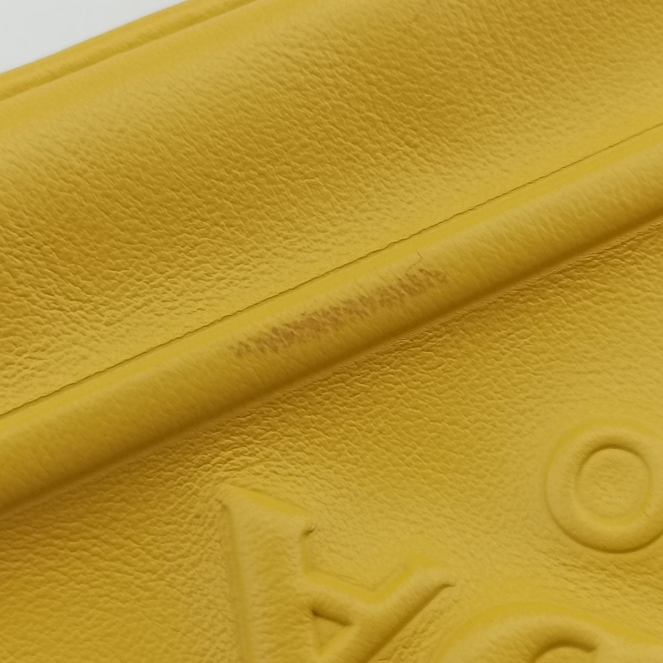 triangle embossed logoYellowLeather1BH1907/Dトライアングル エンボスロゴイエローレザー1BH1907/D
