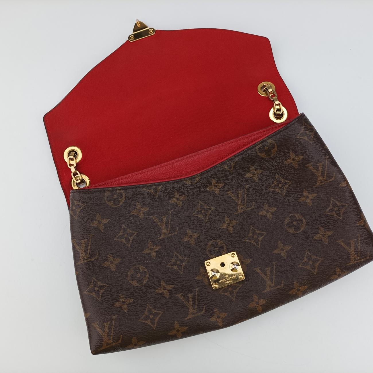 PALLAS ChainBrown×CERISEMonogram Canvas×leatherM41201CA1106パラス チェーンモノグラム/ブラウン系×スリーズモノグラムキャンバス×レザーM41201CA1106