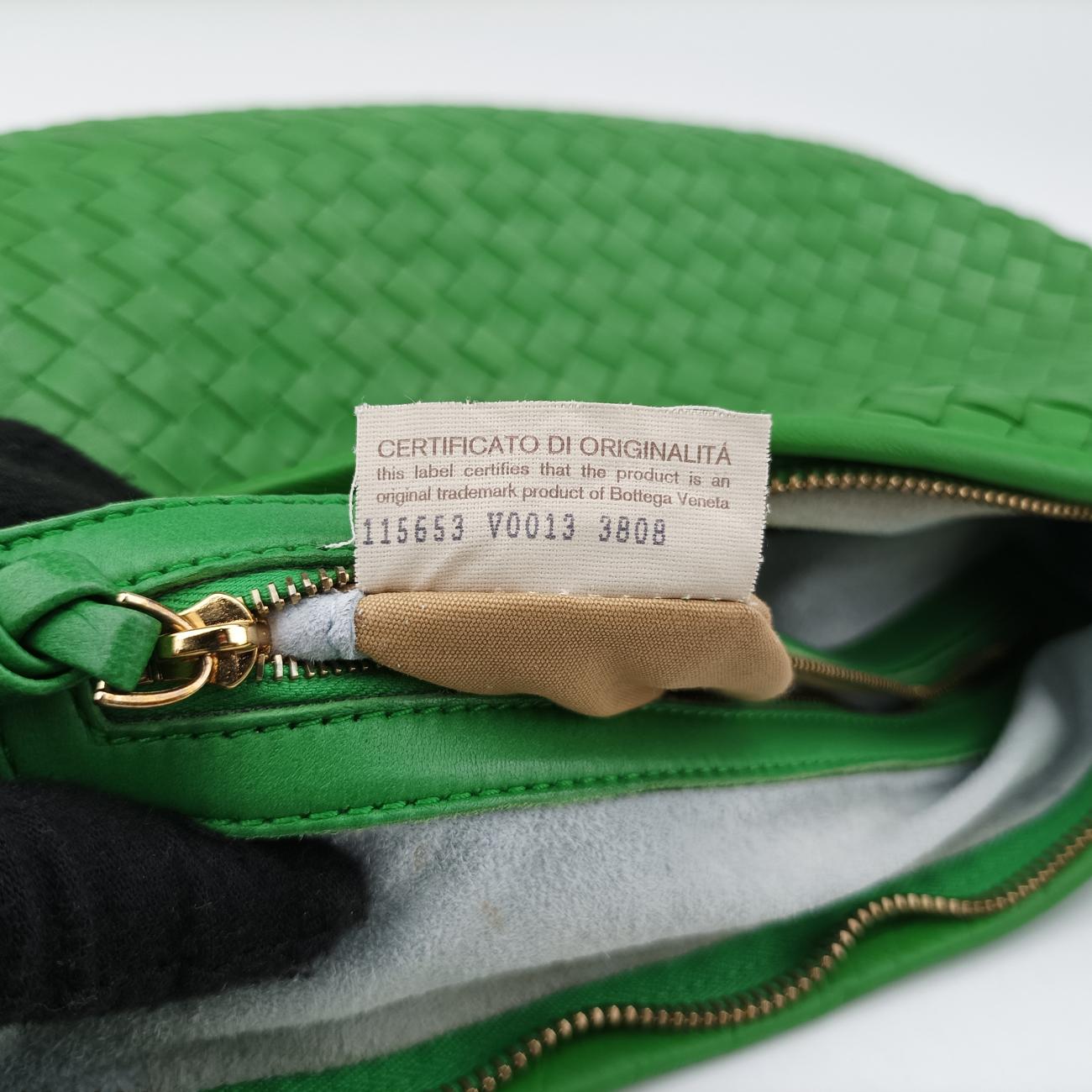 IntrecciatoGreenlambskin115653 V0013 3808イントレチャートグリーンラムスキン115653 V0013 3808